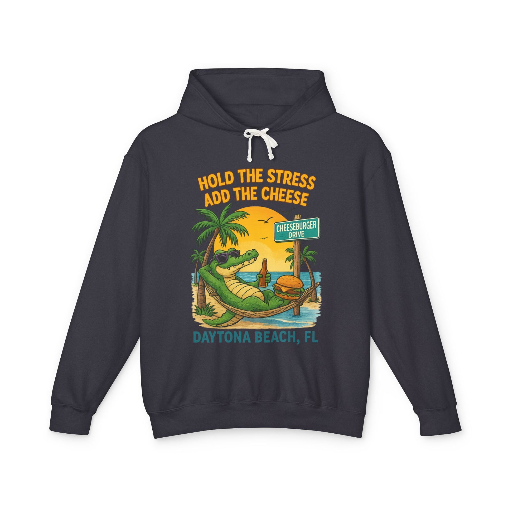 cheeseburger dr  Lightweight Comfort Colors Hoodie - Jimmy Buffet Style