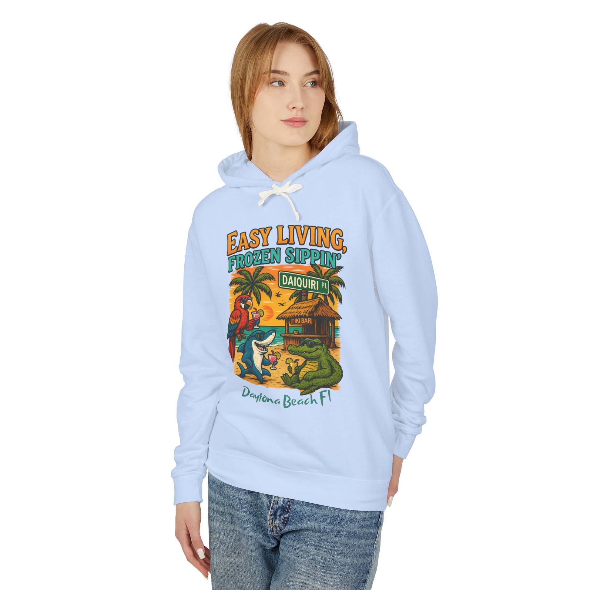 Daquiri Place  Lightweight Comfort Colors Hoodie - Jimmy Buffet Style