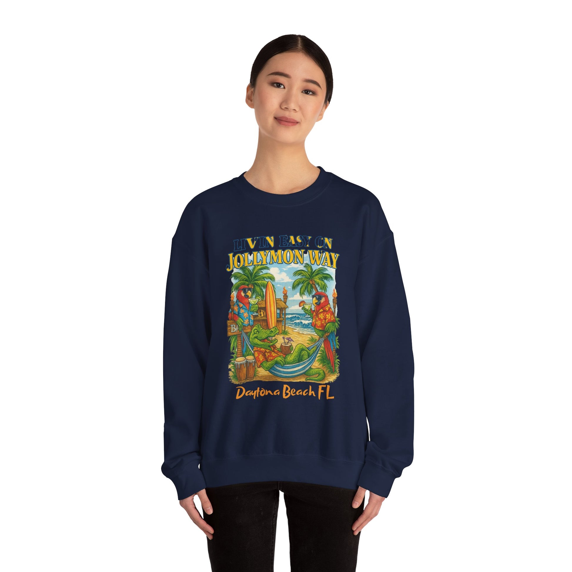 Jollymon Way   Crewneck Sweatshirt - Jimmy Buffet Style