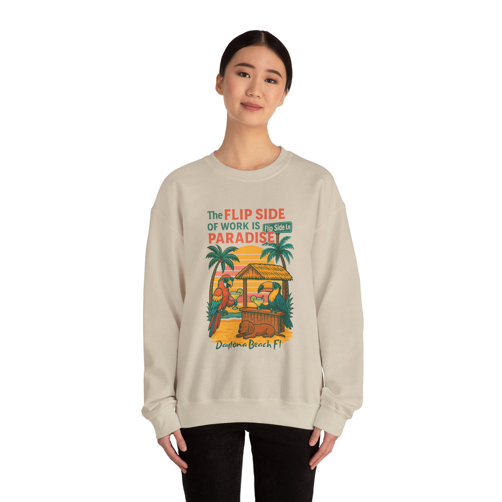 Flip side ln  Crewneck Sweatshirt - Jimmy Buffet Style