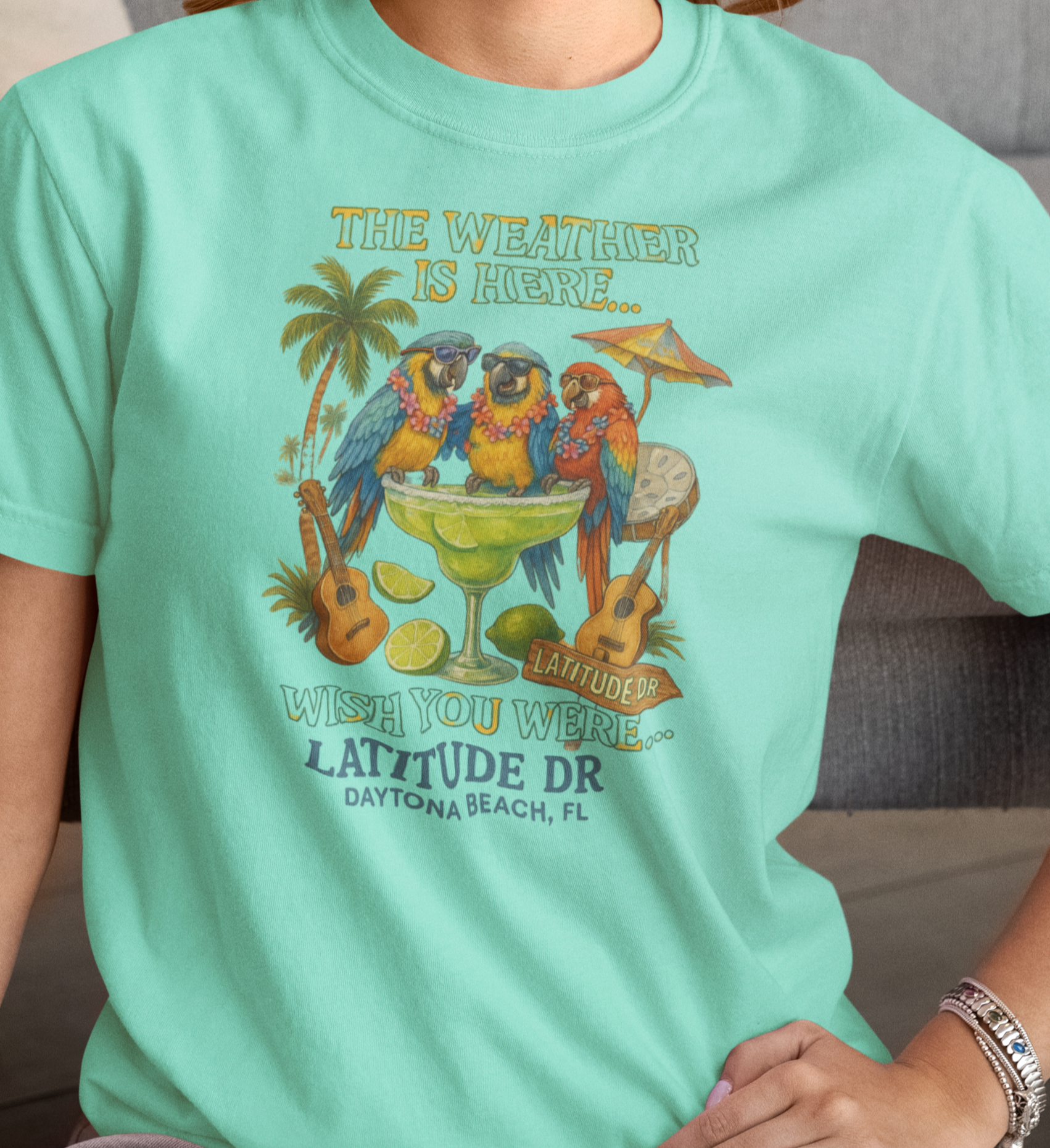 Latitude Dr    T-Shirt, Summer Vibes Tee, Beachwear, Vacation Shirt, Funny Graphic Tee, Unisex Casual Wear