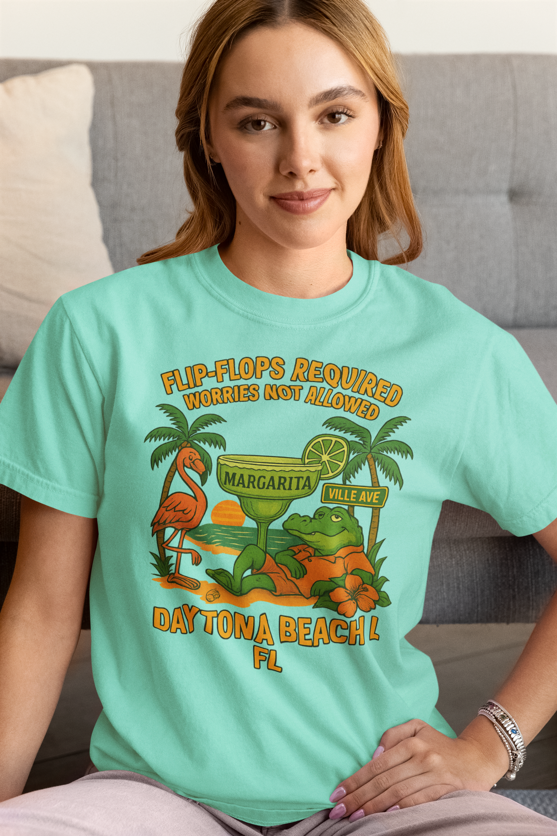 Margaritaville Ave    T-Shirt, Summer Vibes Tee, Beachwear, Vacation Shirt, Funny Graphic Tee, Unisex Casual Wear