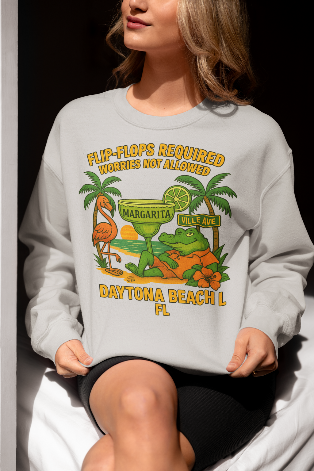 Margaritaville Ave  sweatshirt Fun Beachwear, Unisex Gift, Summer Casual, Travel Apparel