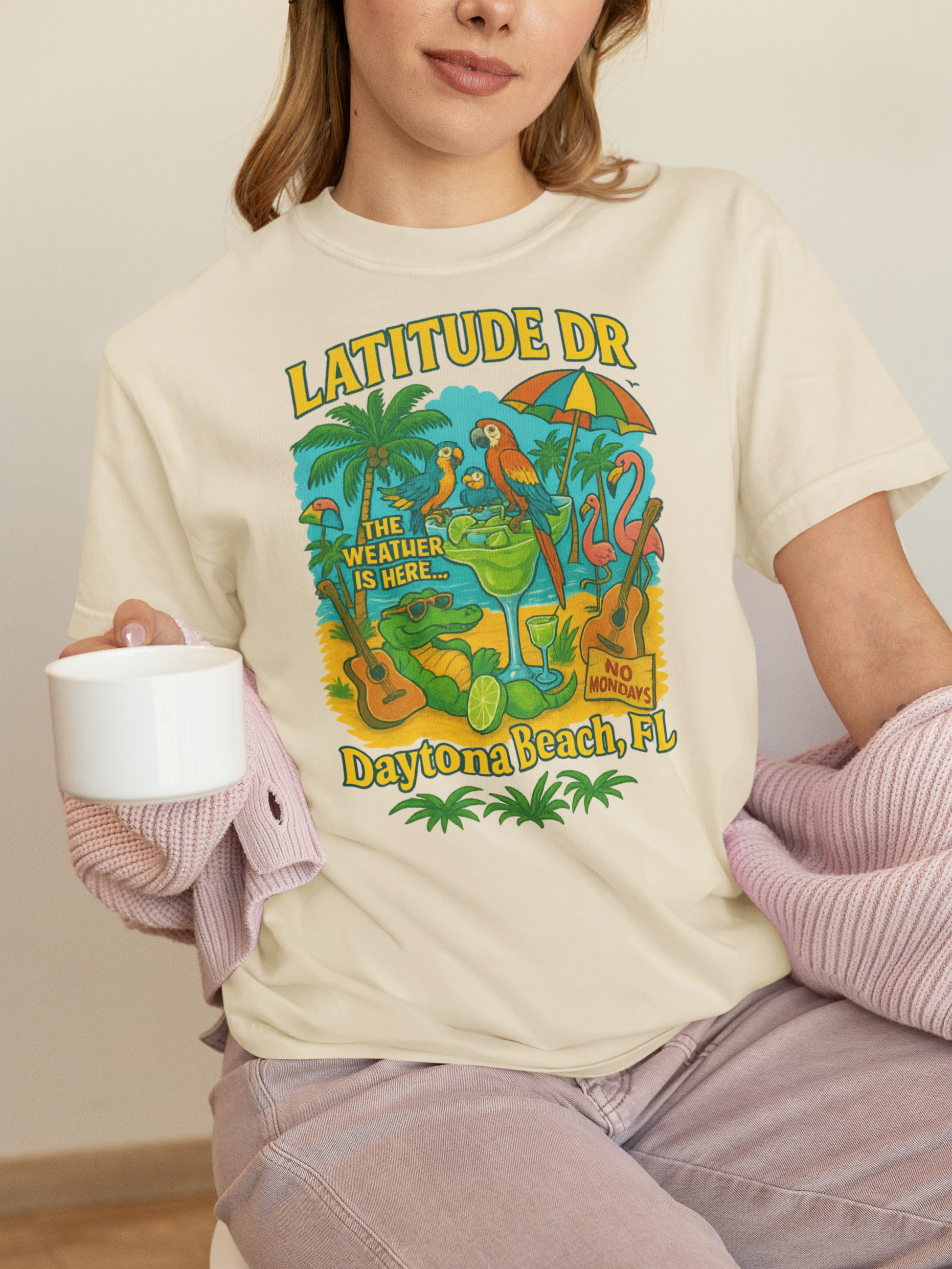 Latitude Dr   T-Shirt, Summer Vibes Tee, Beachwear, Vacation Shirt, Funny Graphic Tee, Unisex Casual Wear