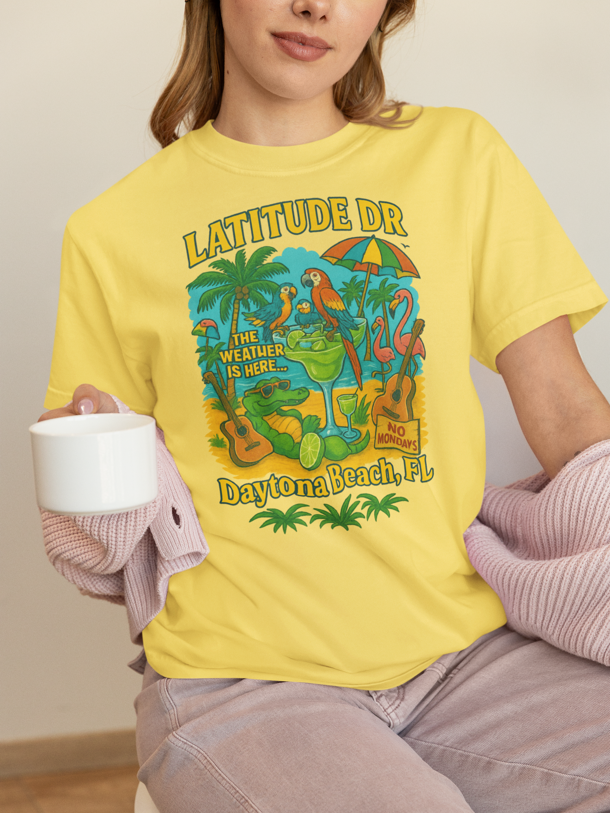 Latitude Dr   T-Shirt, Summer Vibes Tee, Beachwear, Vacation Shirt, Funny Graphic Tee, Unisex Casual Wear