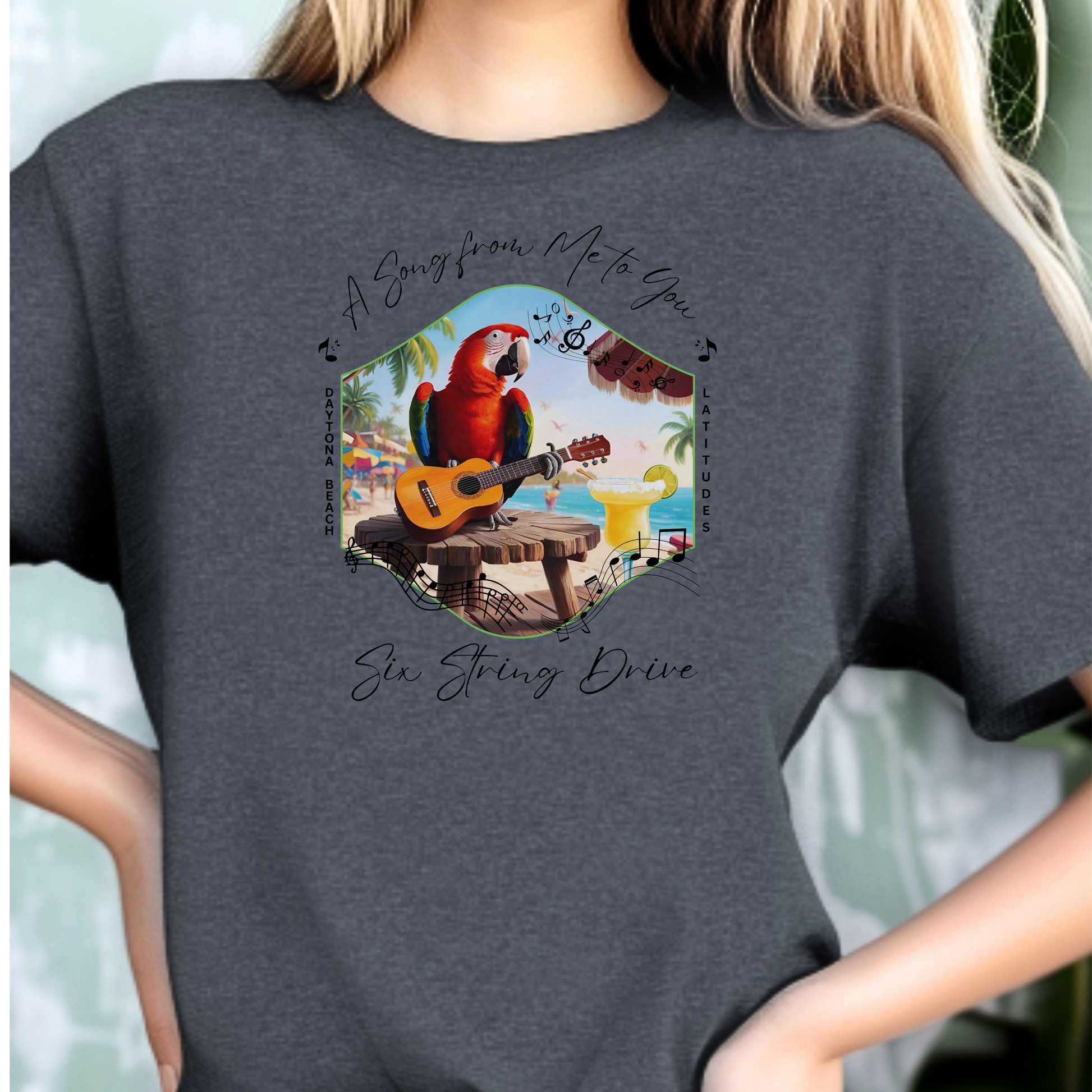 Six String dr Jimmy buffet margaritaville latitude Tropical Adventure TShirt Beachwear for Six String dr Souvenir Casual Summer Tee Fun Gift for Vacation