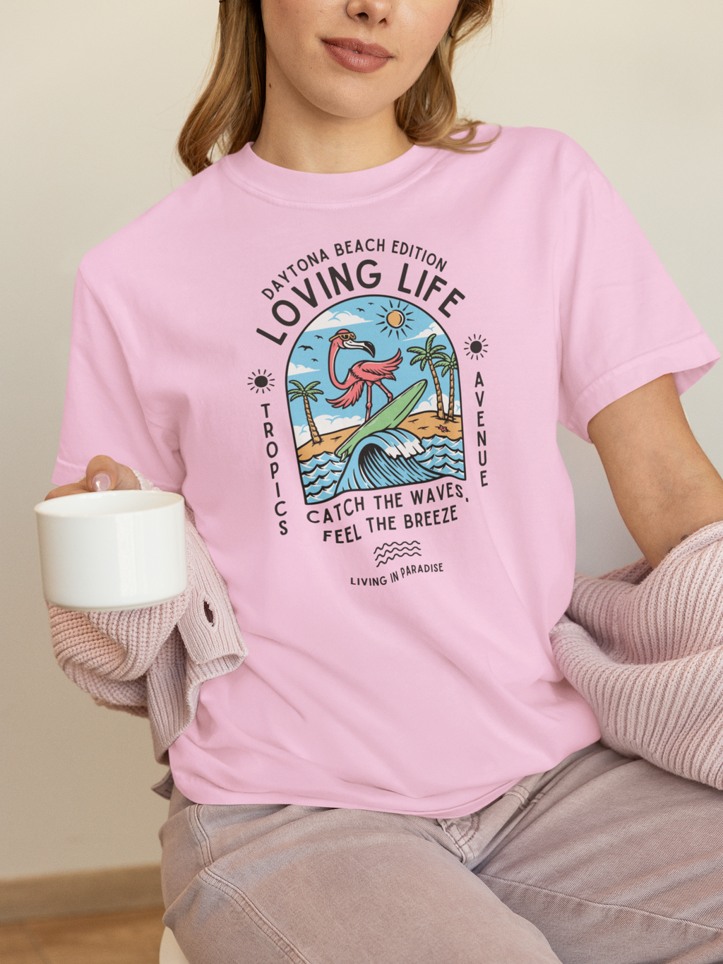 Tropics Ave  T-Shirt, High times tshirt  Vintage Summer Tee, Beach Vibe Shirt, Cool Travel Apparel, Fun Gift for Vacation Lovers