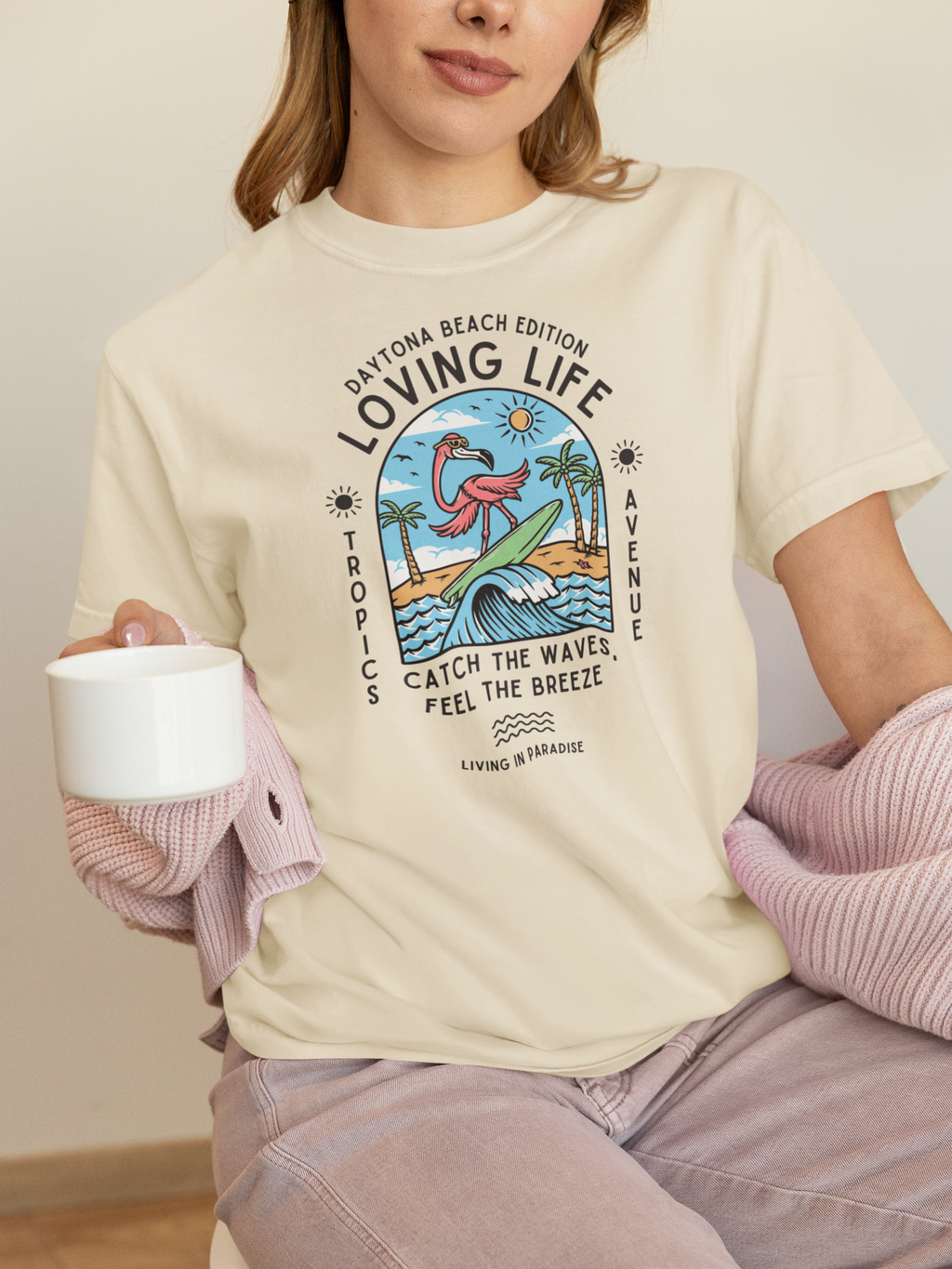 Tropics Ave  T-Shirt, High times tshirt  Vintage Summer Tee, Beach Vibe Shirt, Cool Travel Apparel, Fun Gift for Vacation Lovers