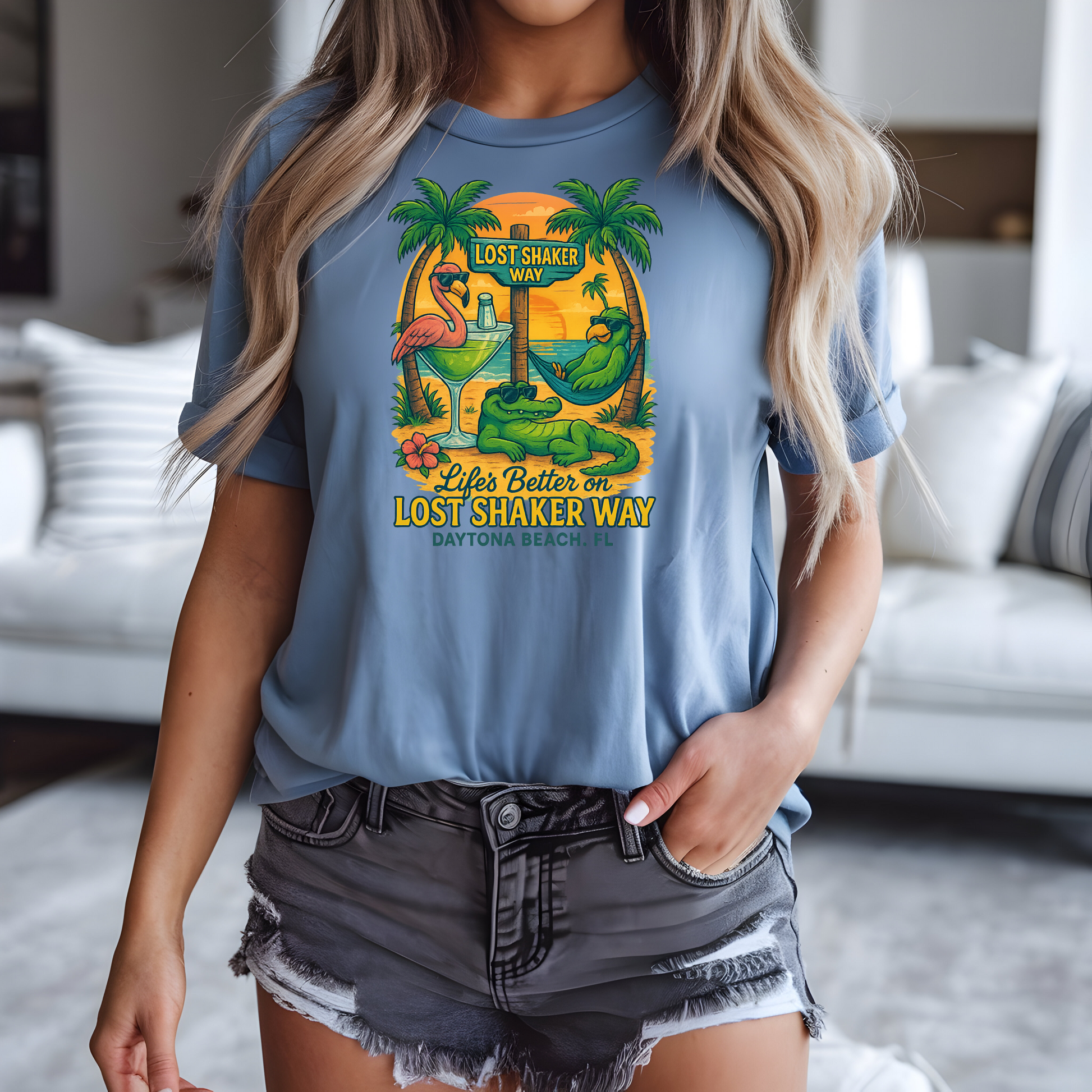 Lost Shaker Way Tshirt gift for Jimmy Buffet fan Vintage Summer Tee, Margaritaville  Beach Vibe Shirt, Cool Travel Apparel, Fun Gift for Vacation Lovers