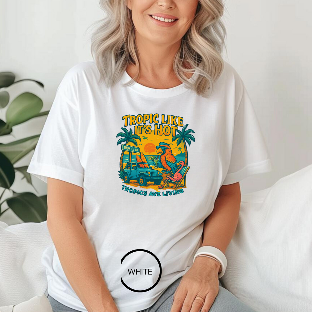 Tropics Ave Tshirt gift for Jimmy Buffet fan Vintage Summer Tee, Margaritaville  Beach Vibe Shirt, Cool Travel Apparel, Fun Gift for Vacation Lovers