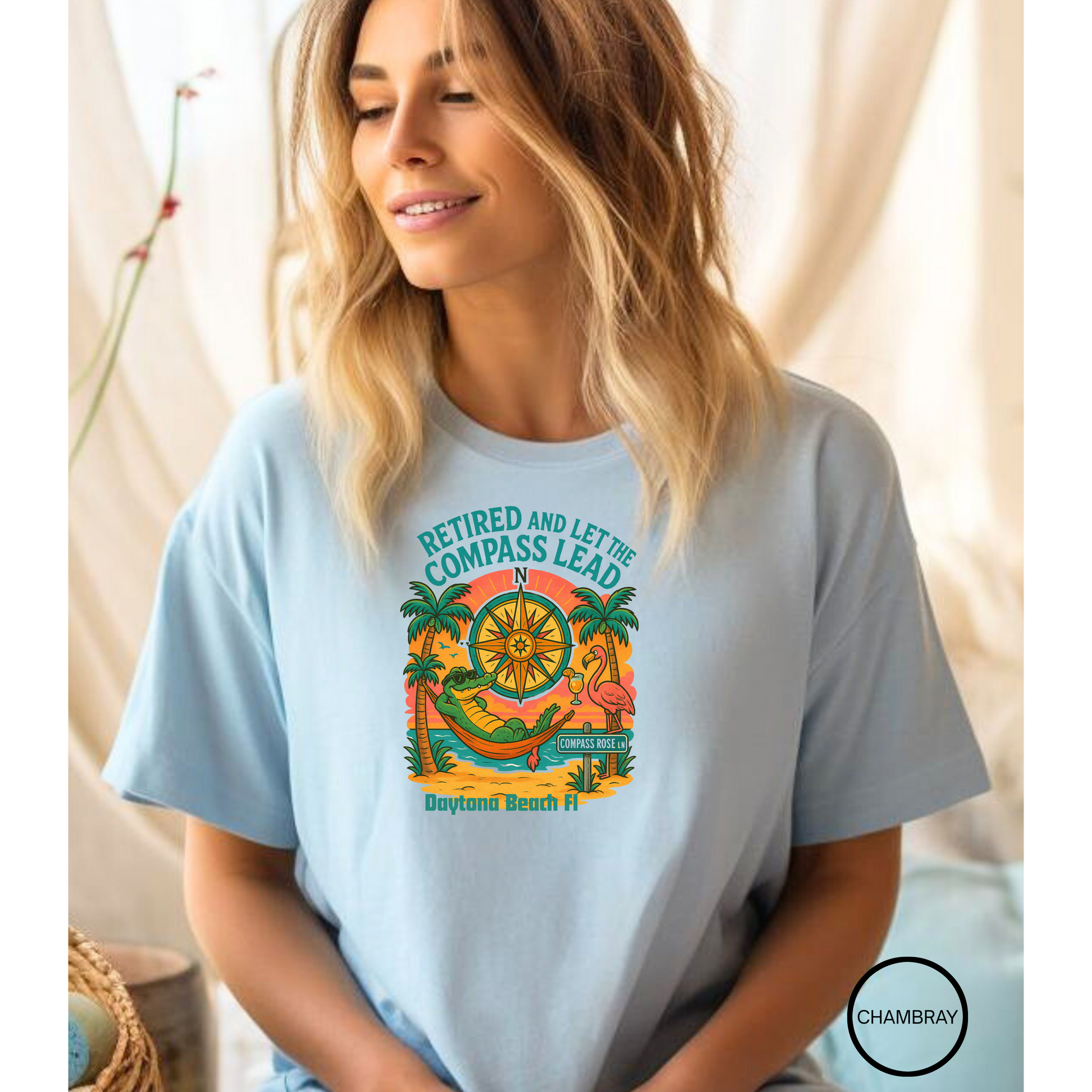 Compass Rose Ln  T shirt  Comfort colors 1717