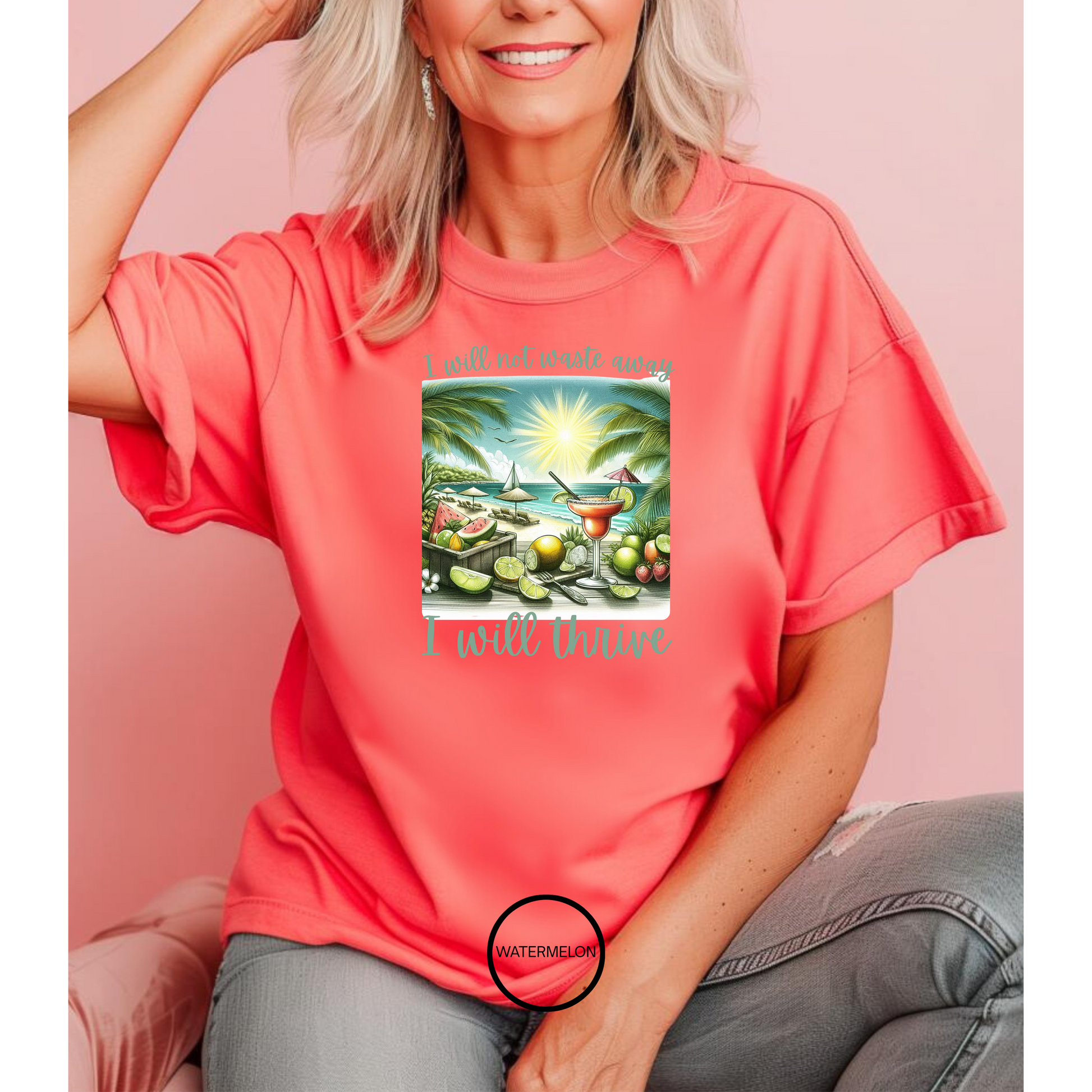 I will not waste away T shirt  Comfort colors 1717