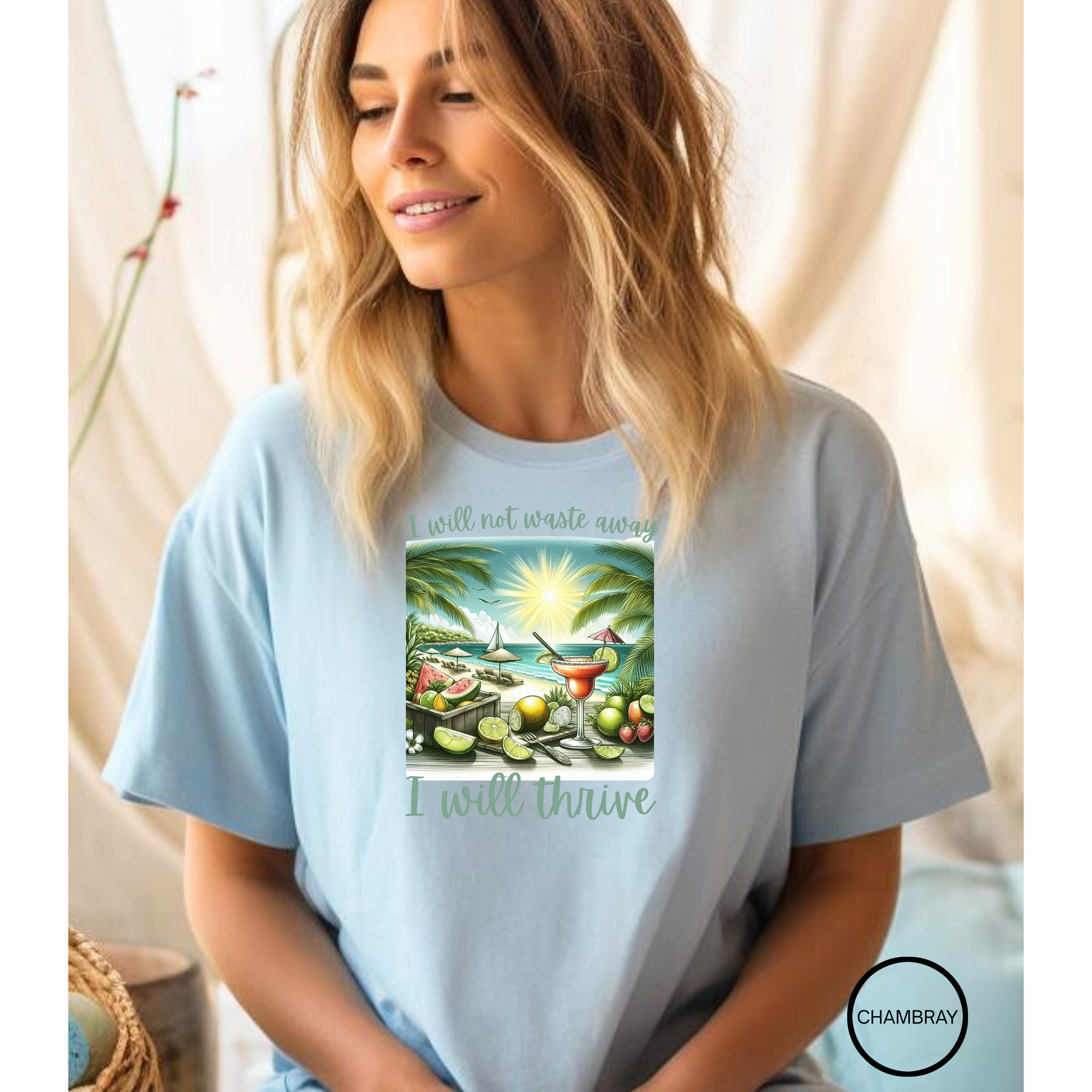 I will not waste away T shirt  Comfort colors 1717