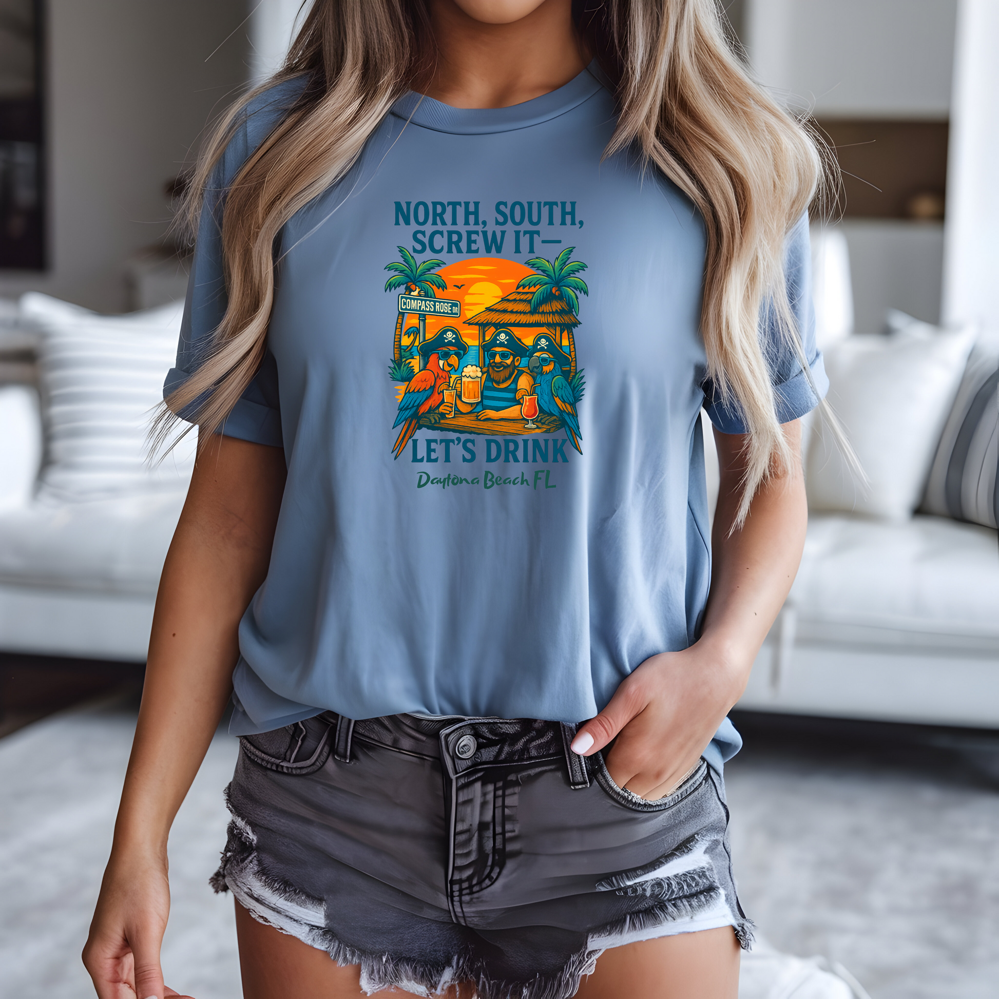 Compass Rose Dr   T shirt  Comfort colors 1717