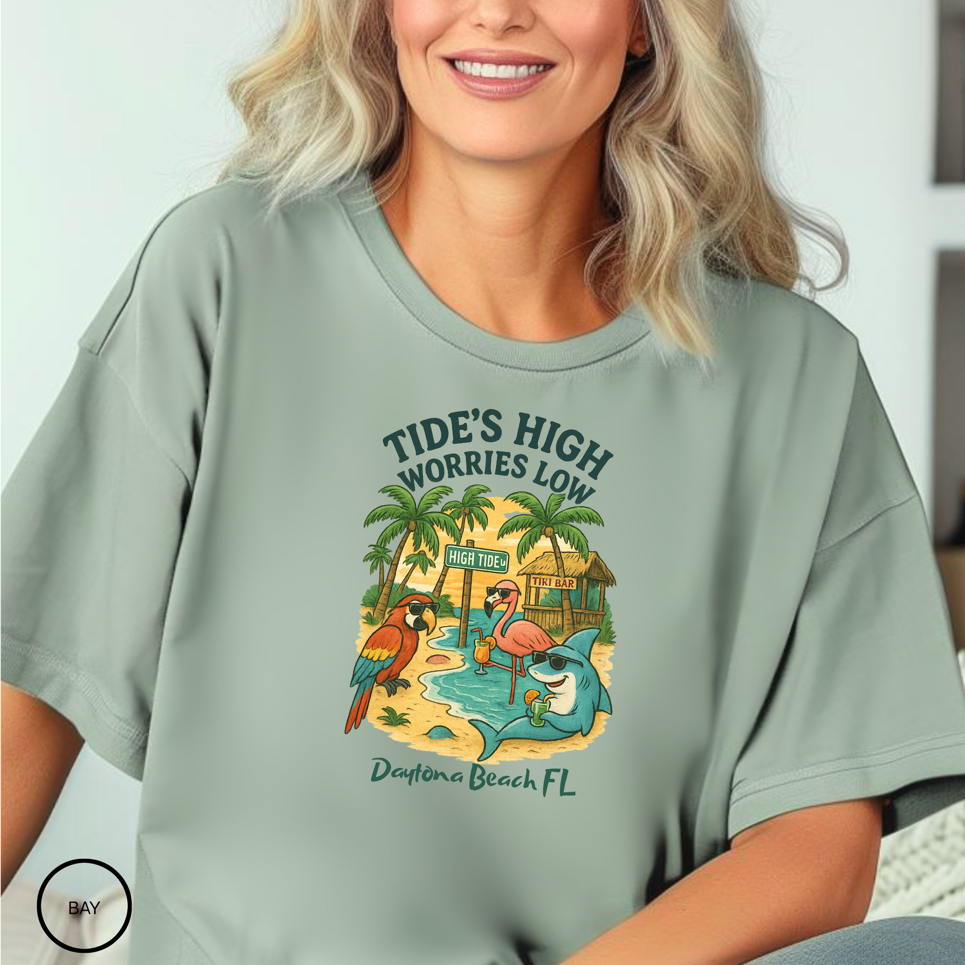 High Tide Ln    T shirt  Comfort colors 1717