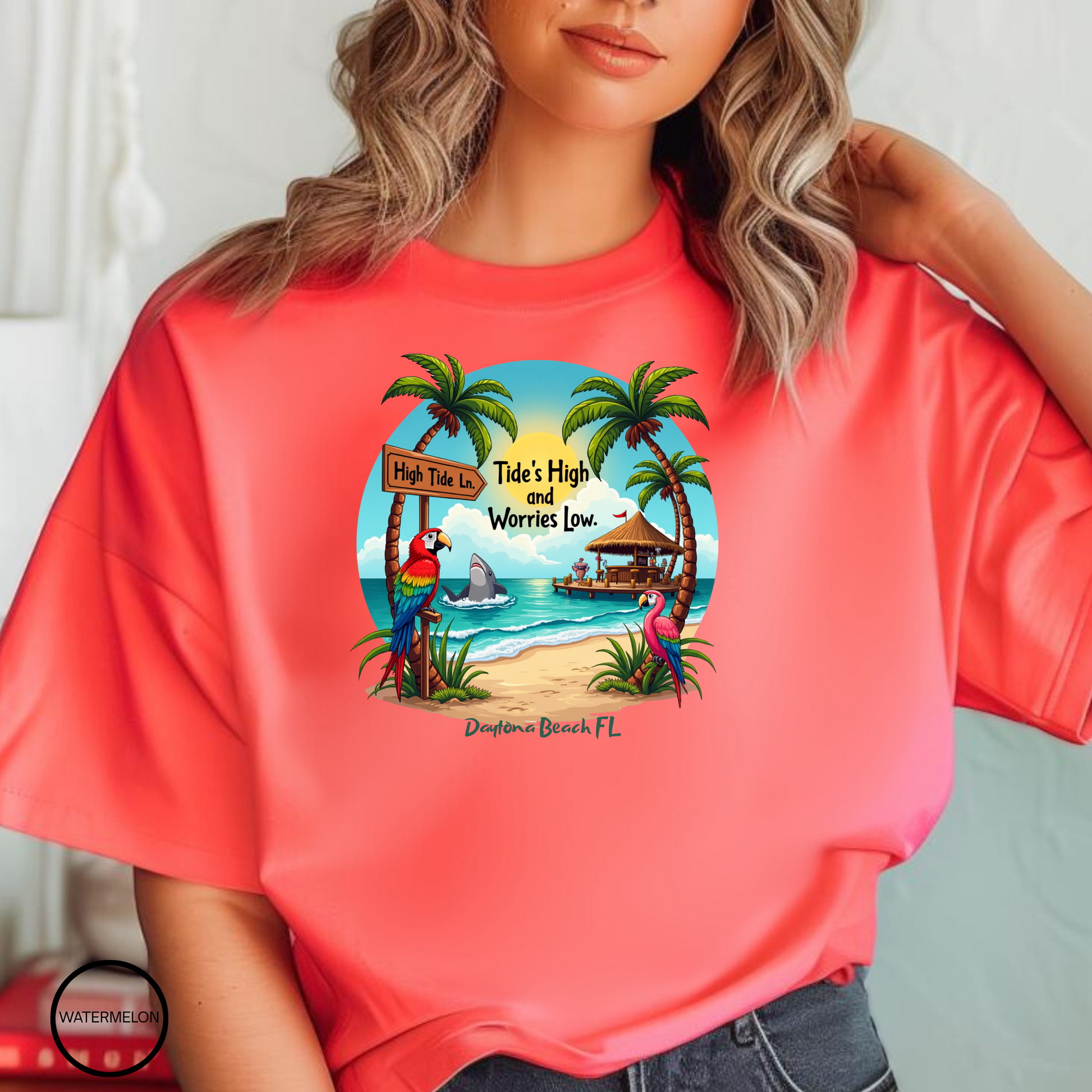 High Tide Ln    T shirt  Comfort colors 1717