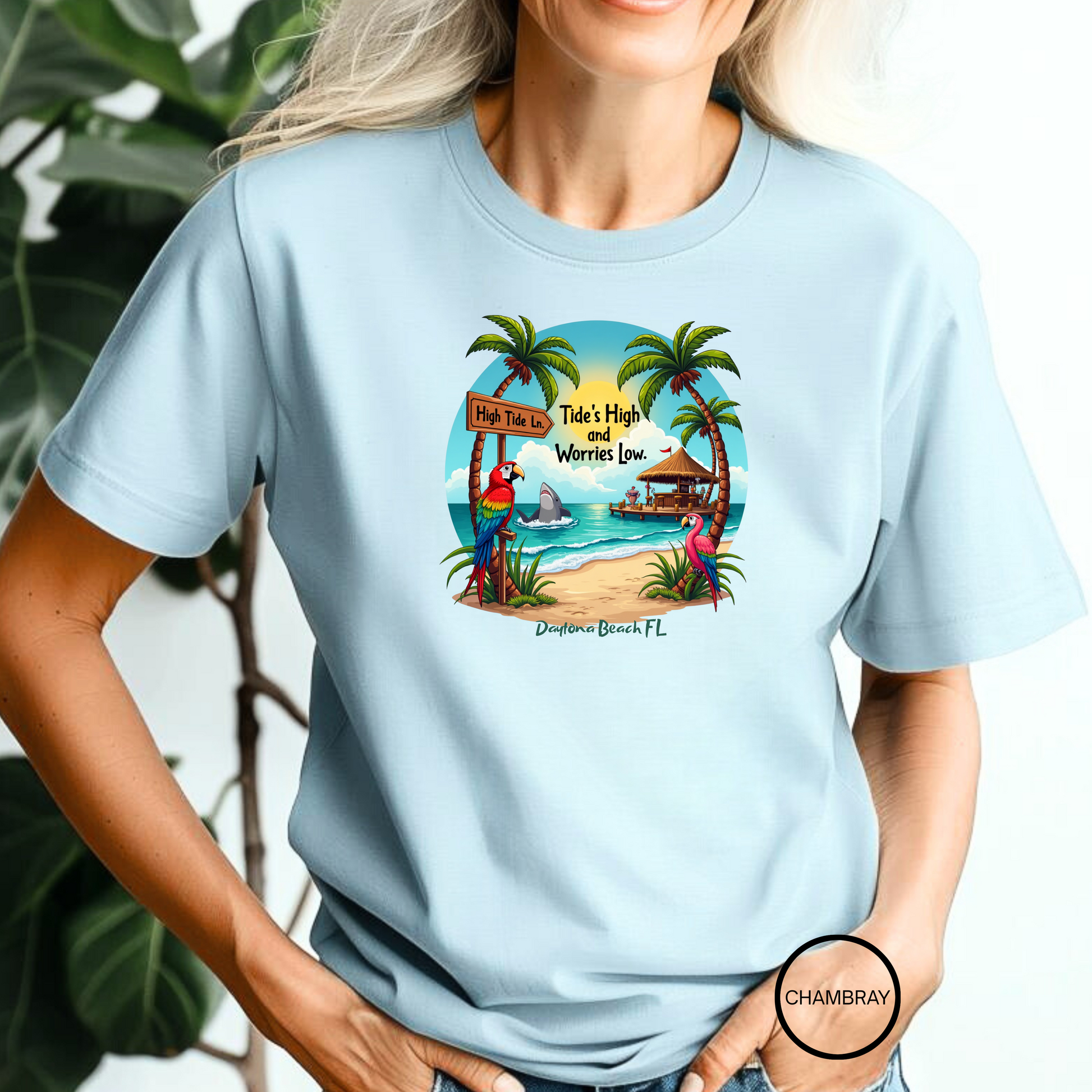 High Tide Ln    T shirt  Comfort colors 1717