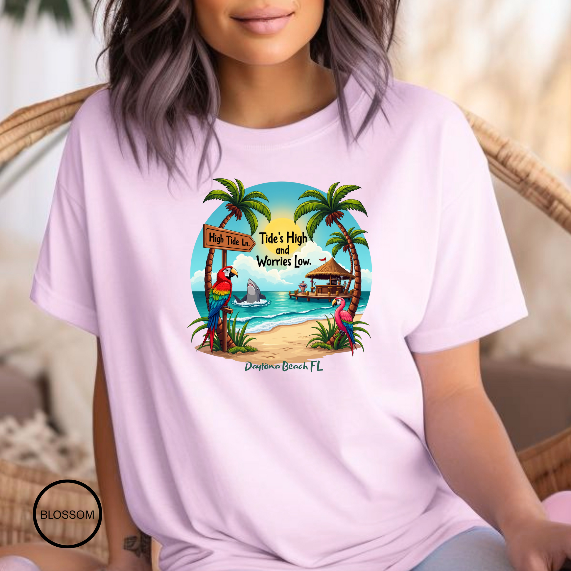 High Tide Ln    T shirt  Comfort colors 1717