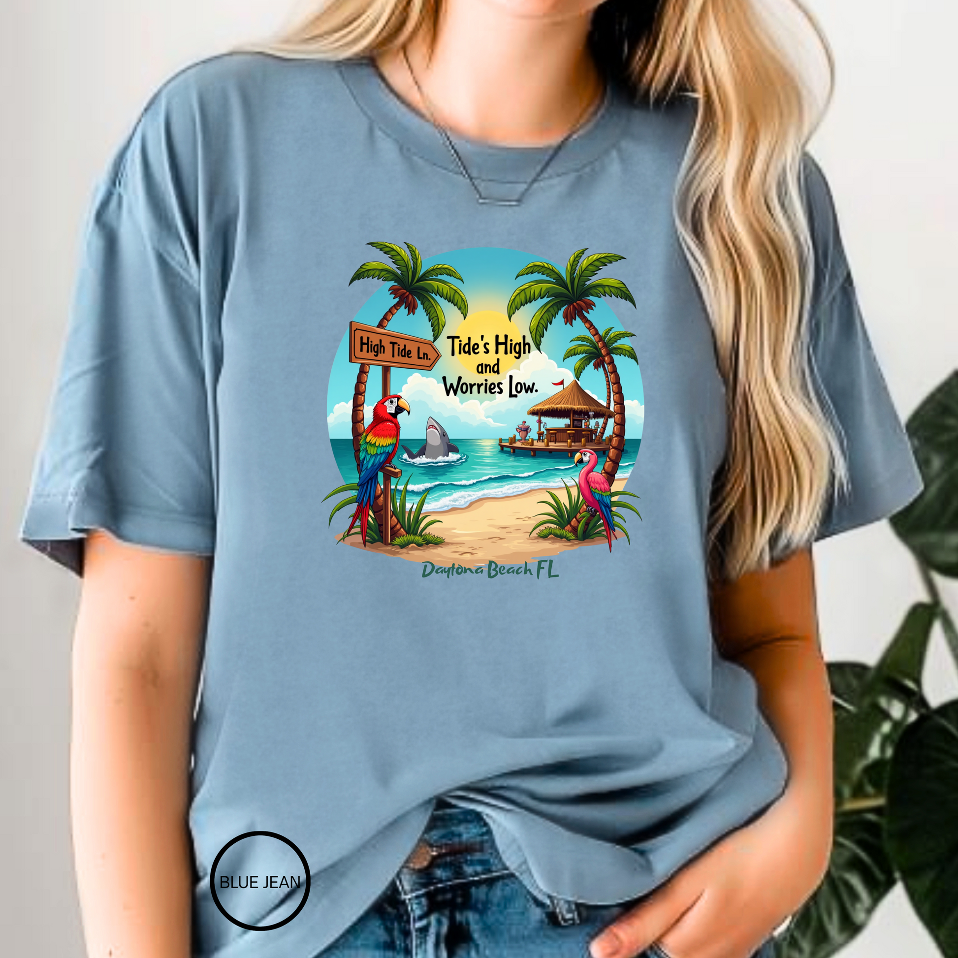 High Tide Ln    T shirt  Comfort colors 1717