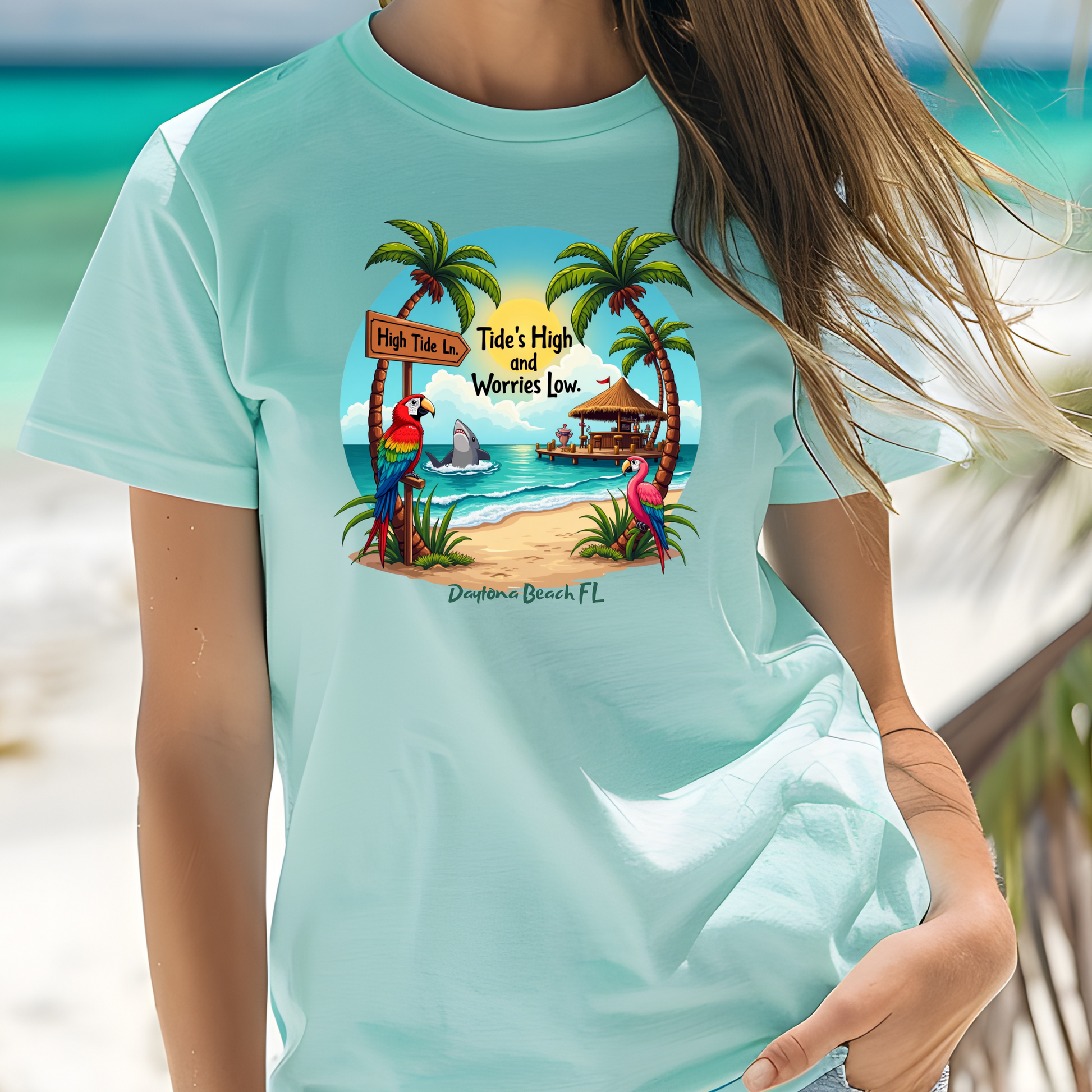 High Tide Ln    T shirt  Comfort colors 1717