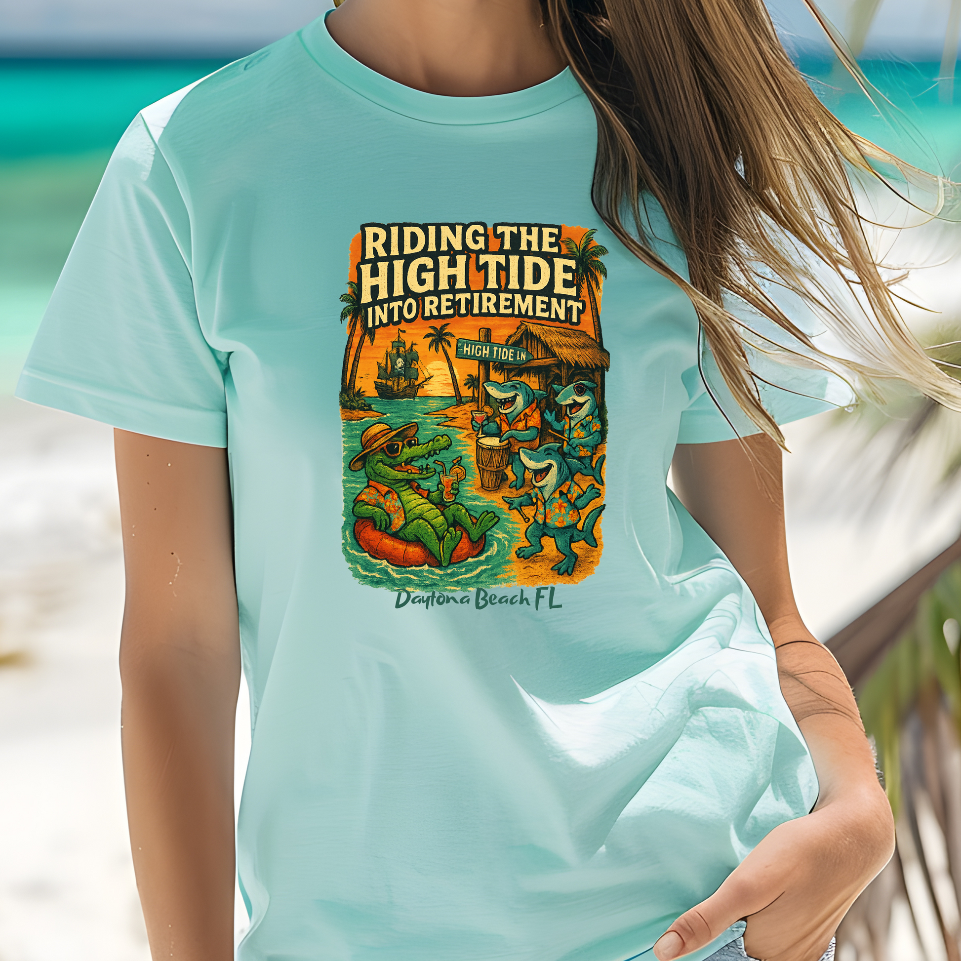 High Tide Ln    T shirt  Comfort colors 1717