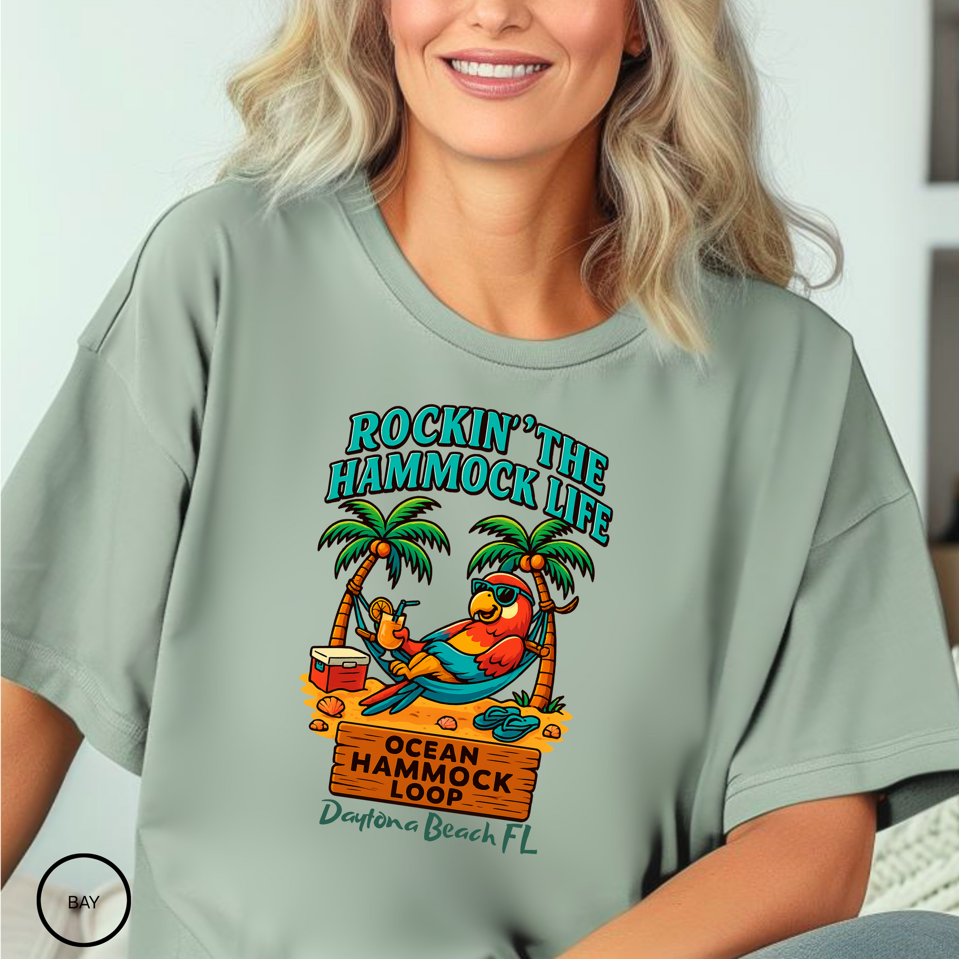 Ocean Hammock loop    T shirt  Comfort colors 1717