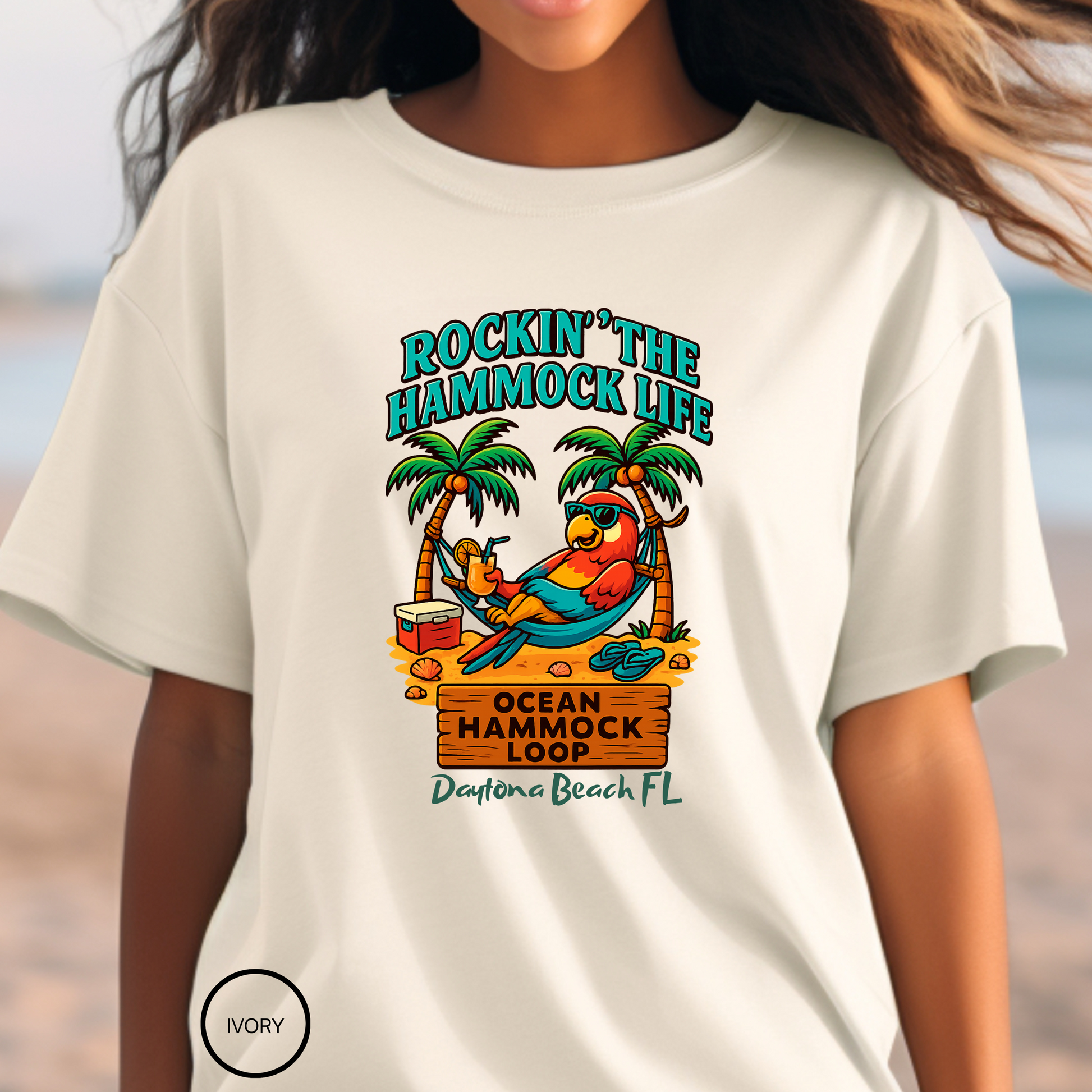 Ocean Hammock loop    T shirt  Comfort colors 1717