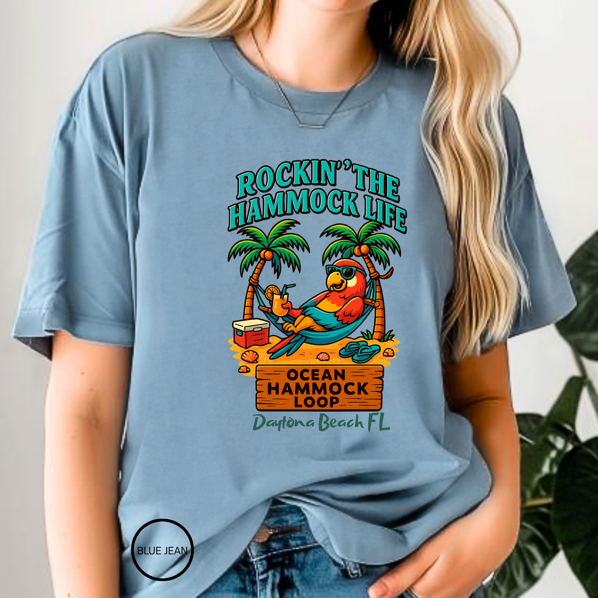 Ocean Hammock loop    T shirt  Comfort colors 1717