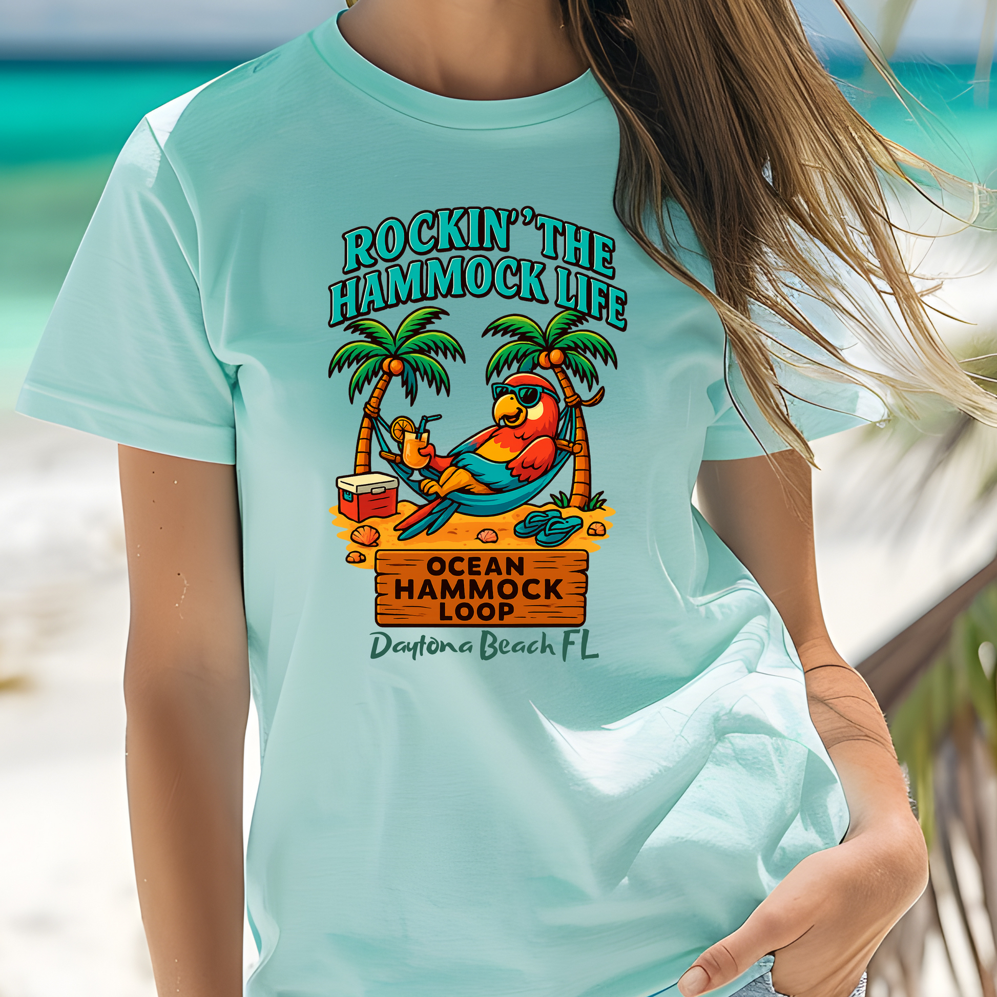 Ocean Hammock loop    T shirt  Comfort colors 1717