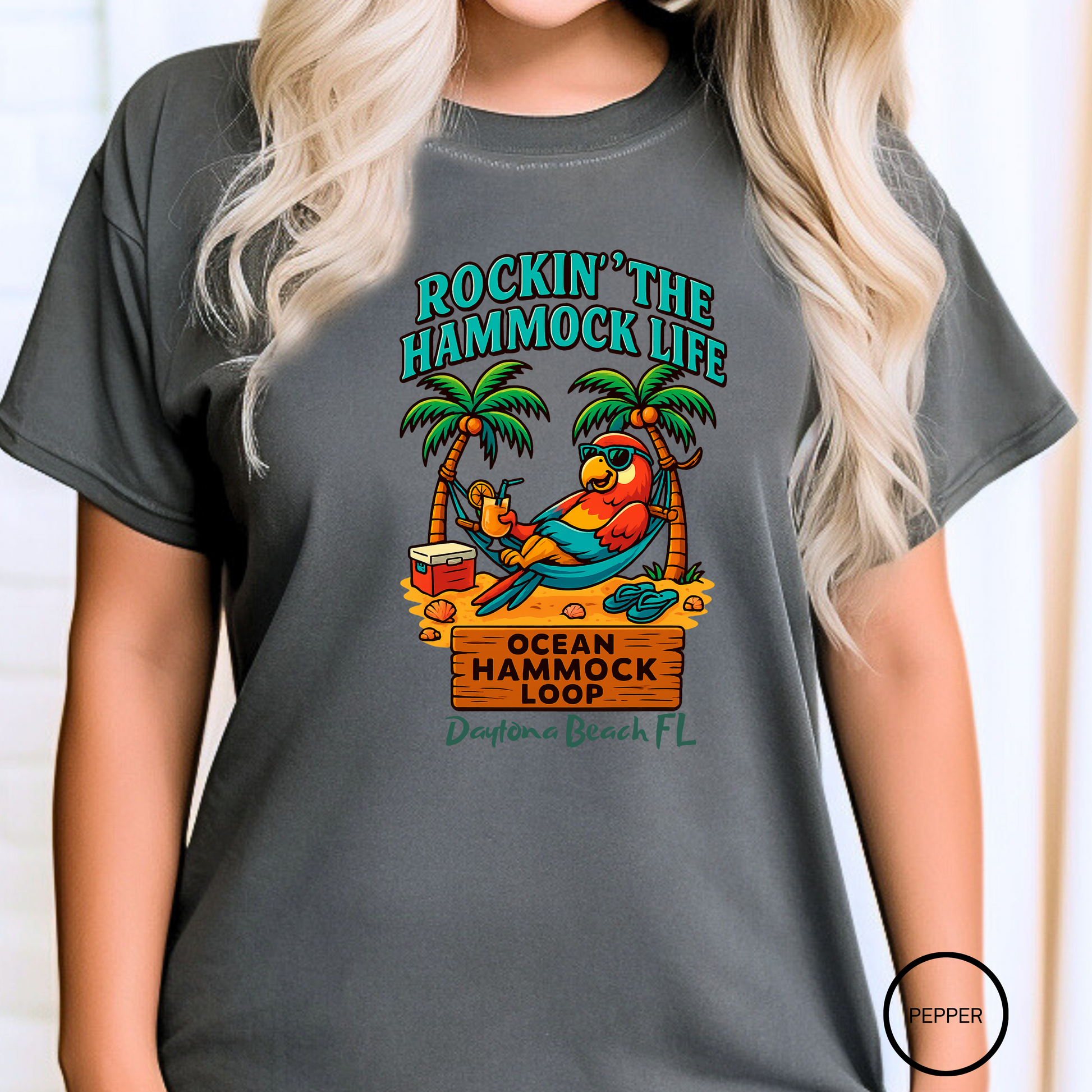 Ocean Hammock loop    T shirt  Comfort colors 1717