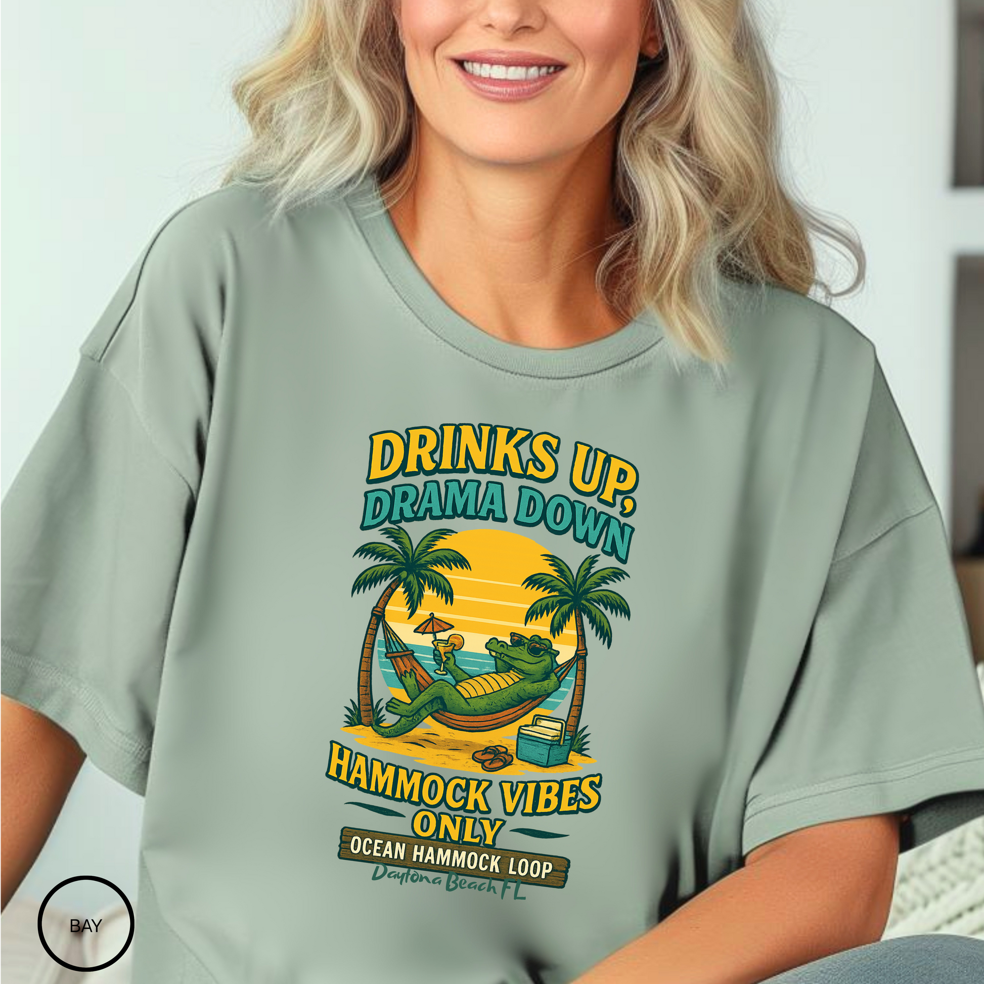 Ocean Hammock loop    T shirt  Comfort colors 1717