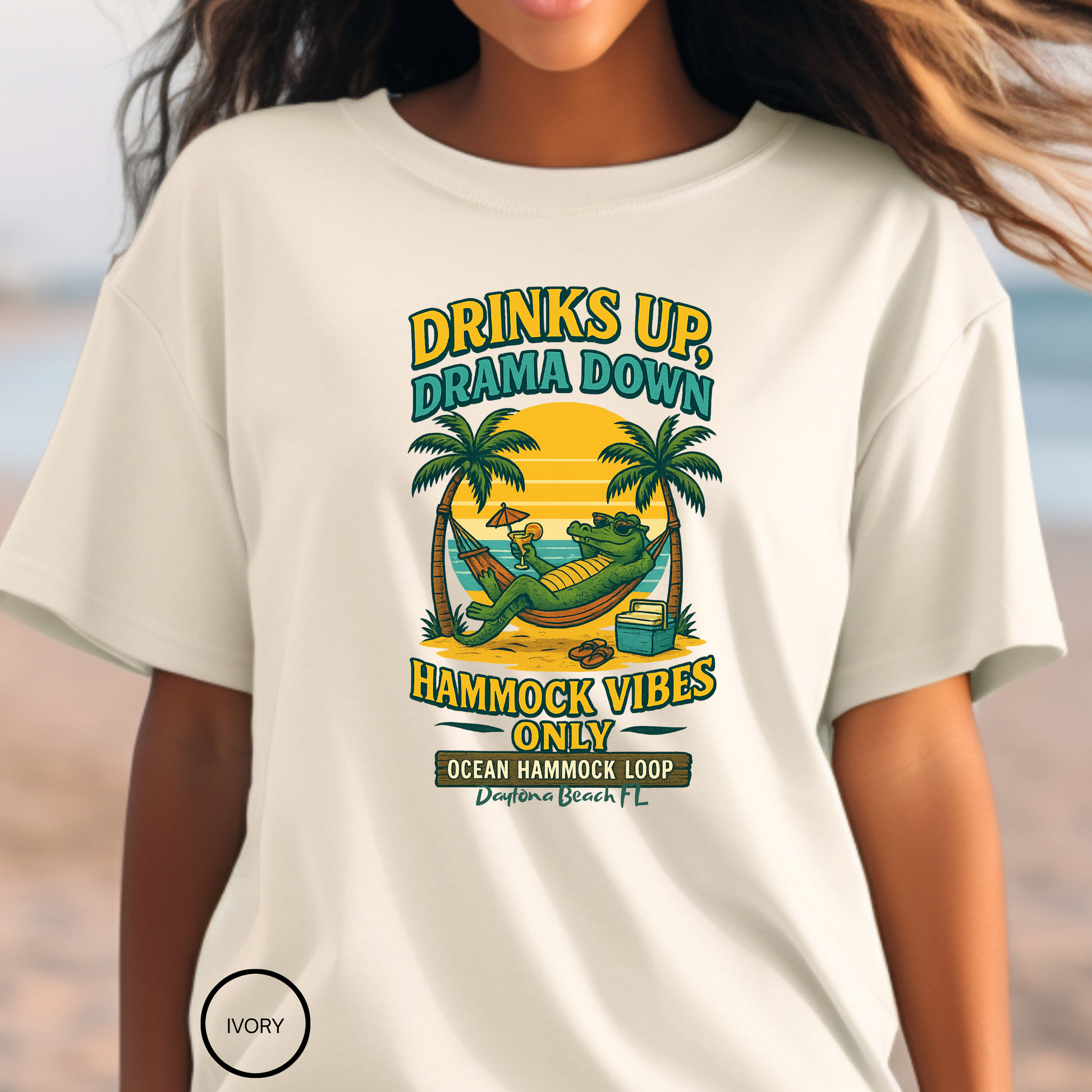 Ocean Hammock loop    T shirt  Comfort colors 1717