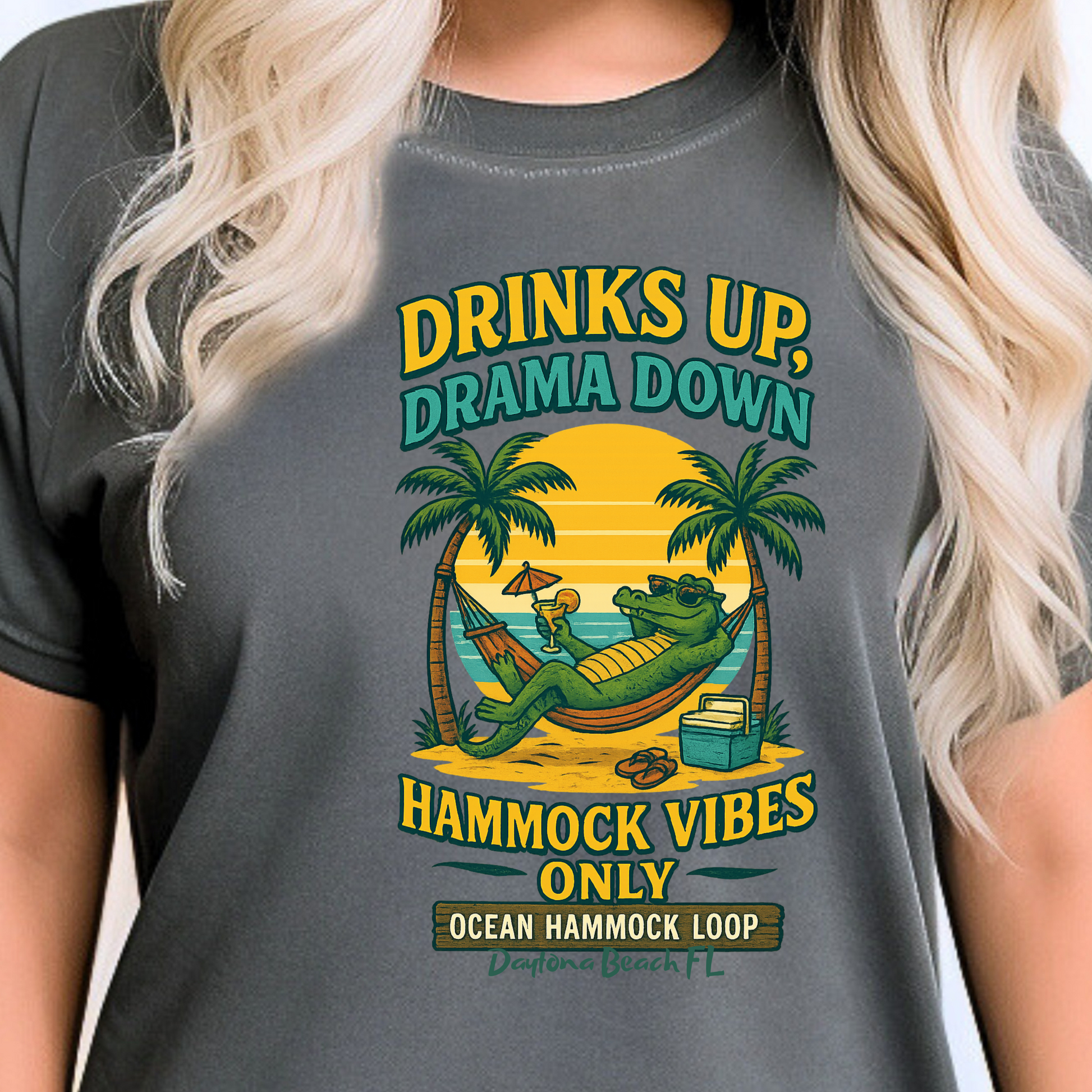Ocean Hammock loop    T shirt  Comfort colors 1717