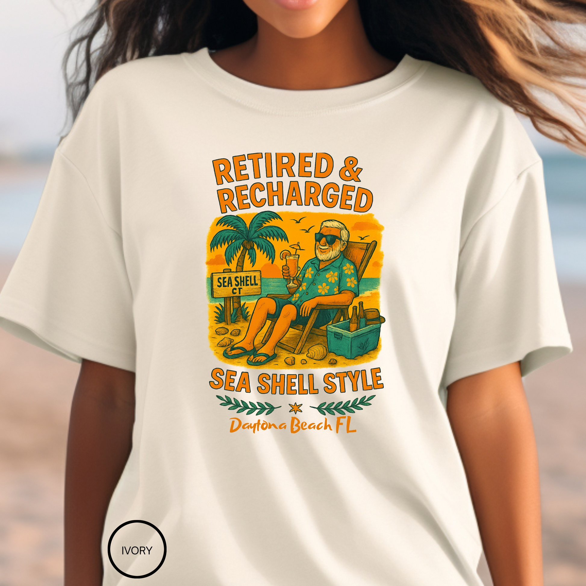 Sea Shell ct T shirt  Comfort colors 1717