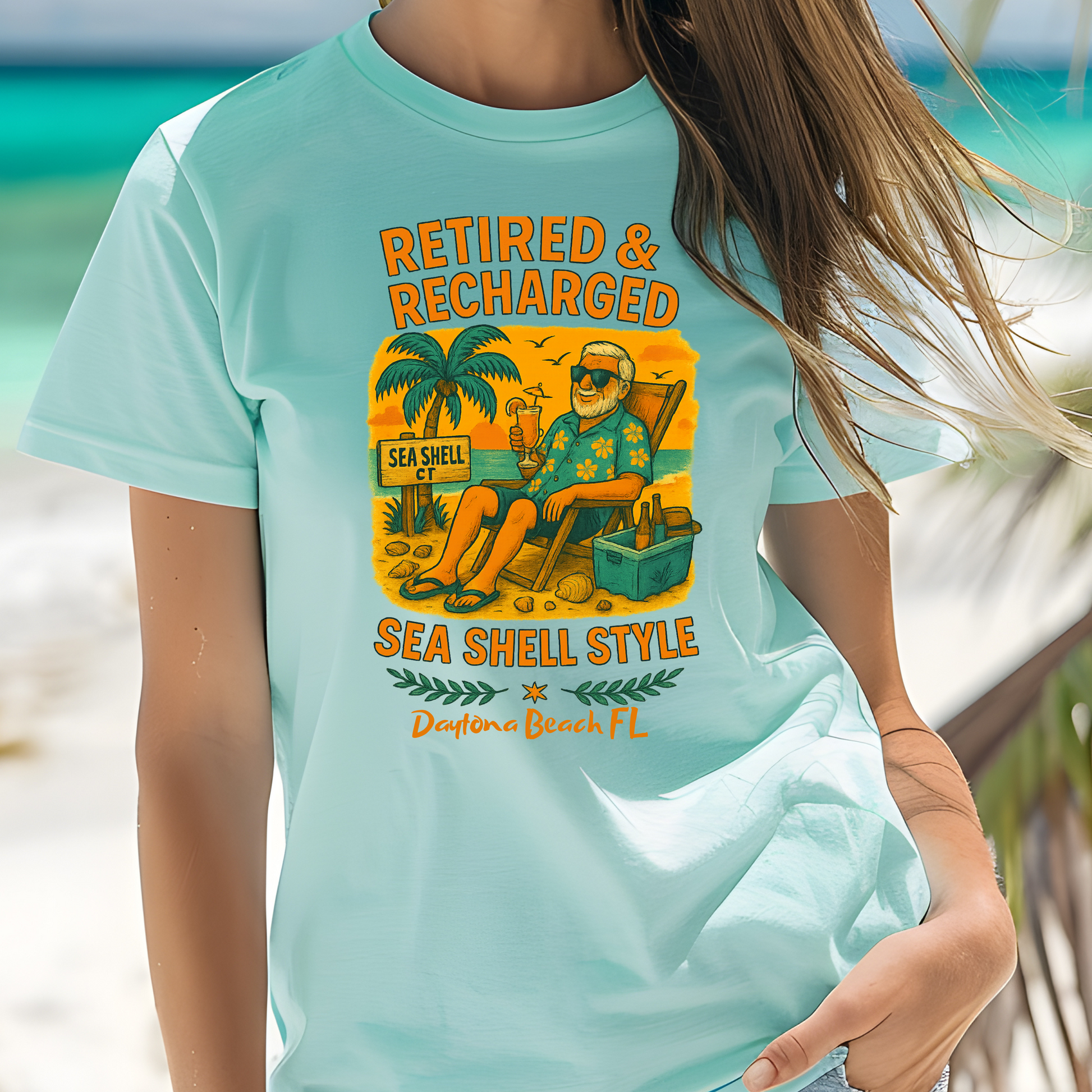 Sea Shell ct T shirt  Comfort colors 1717