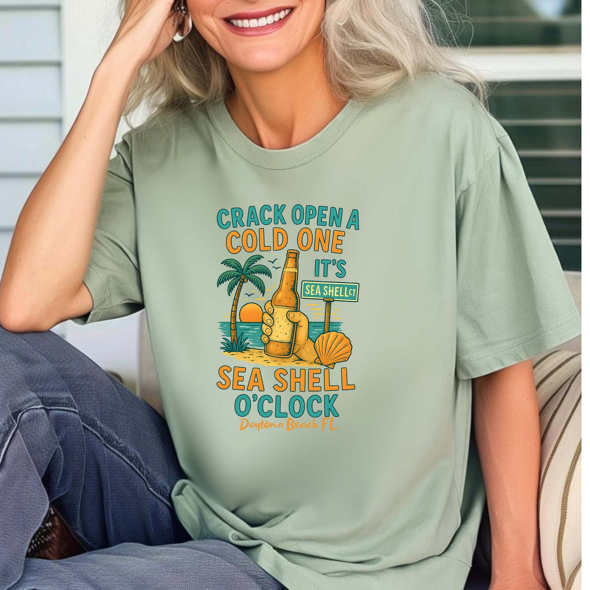 Sea Shell ct T shirt  Comfort colors 1717