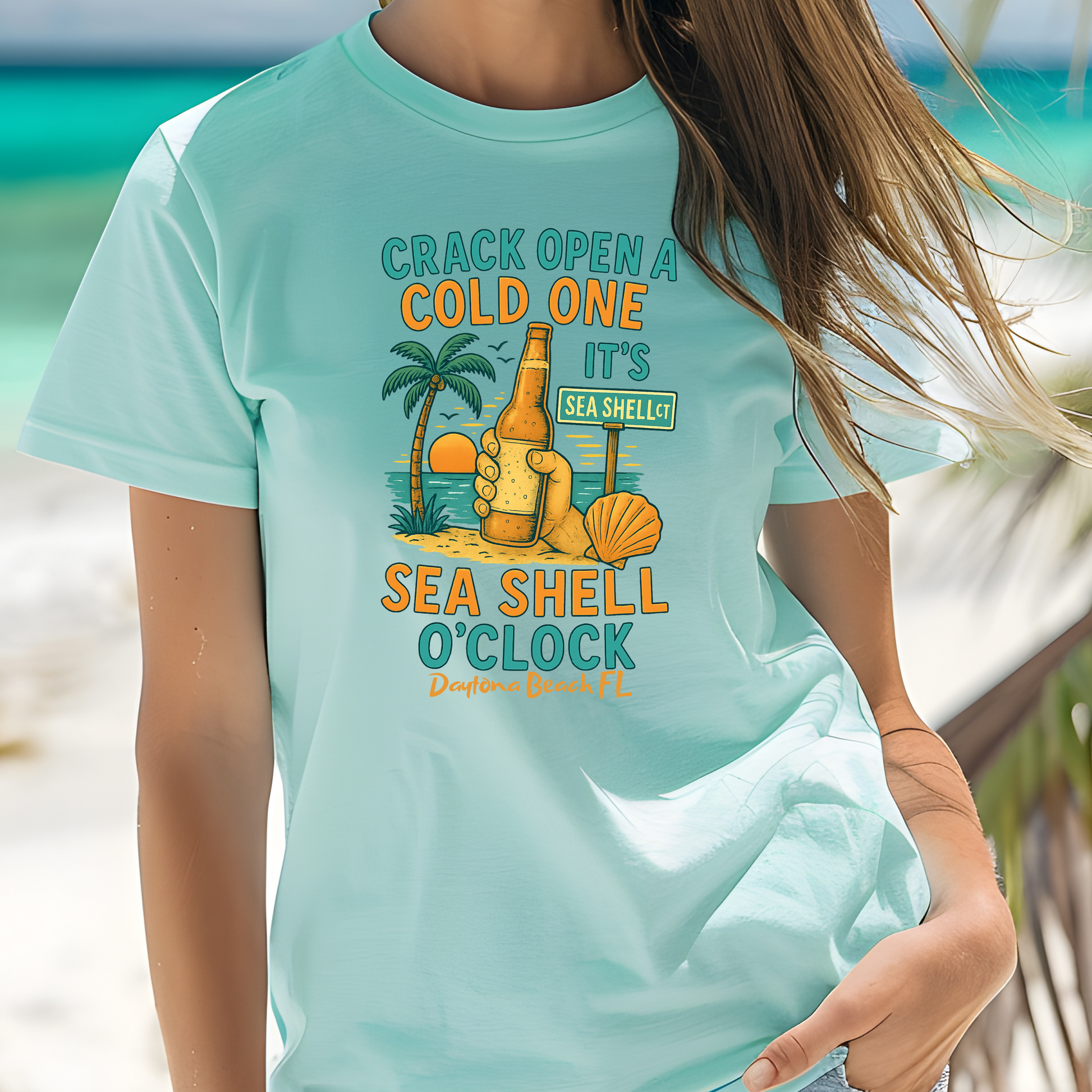 Sea Shell ct T shirt  Comfort colors 1717