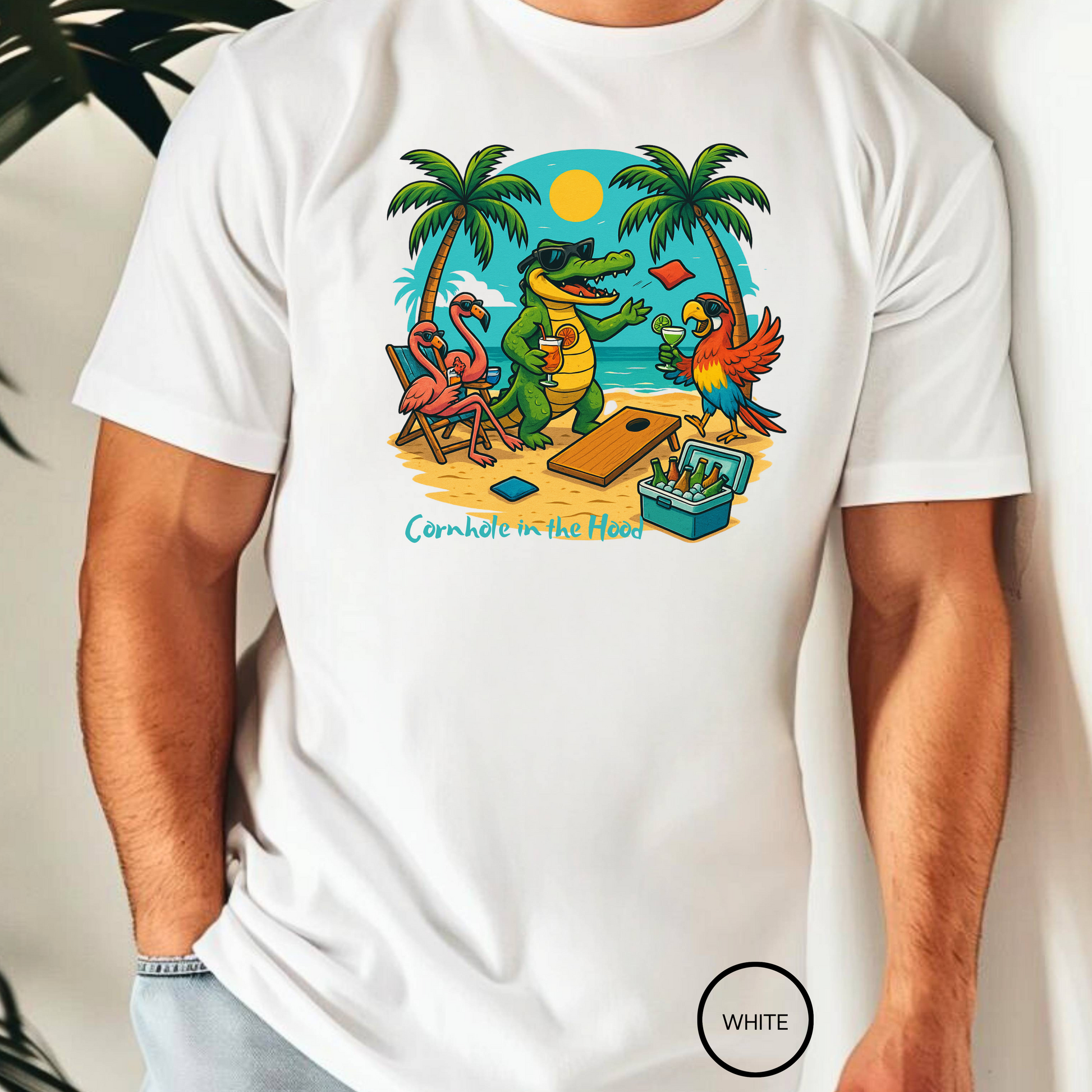 Cornhole in the Hood  T shirt  Comfort colors 1717