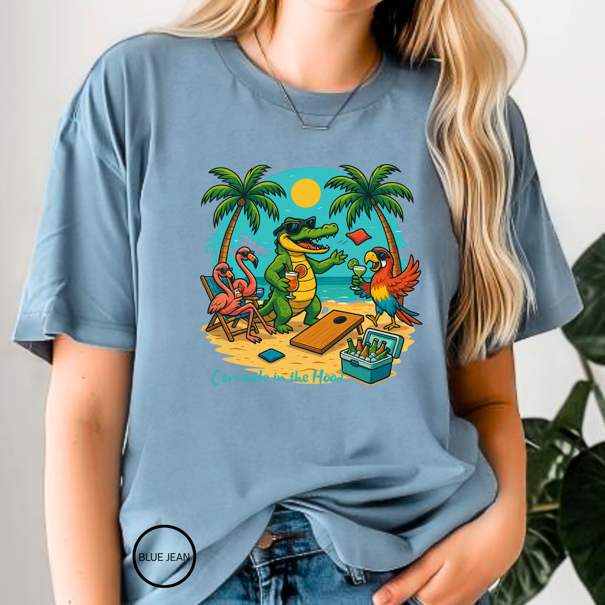 Cornhole in the Hood  T shirt  Comfort colors 1717