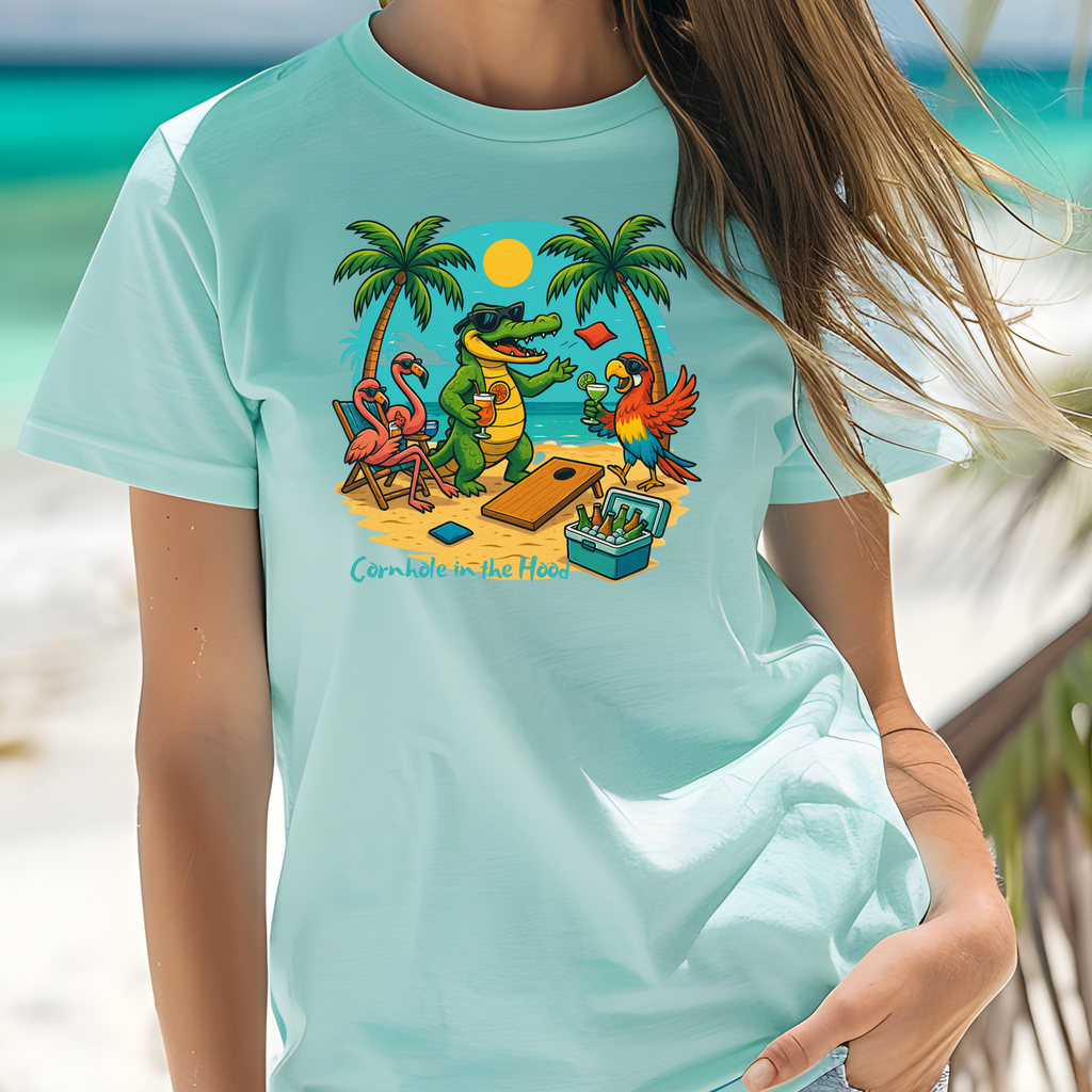 Cornhole in the Hood  T shirt  Comfort colors 1717