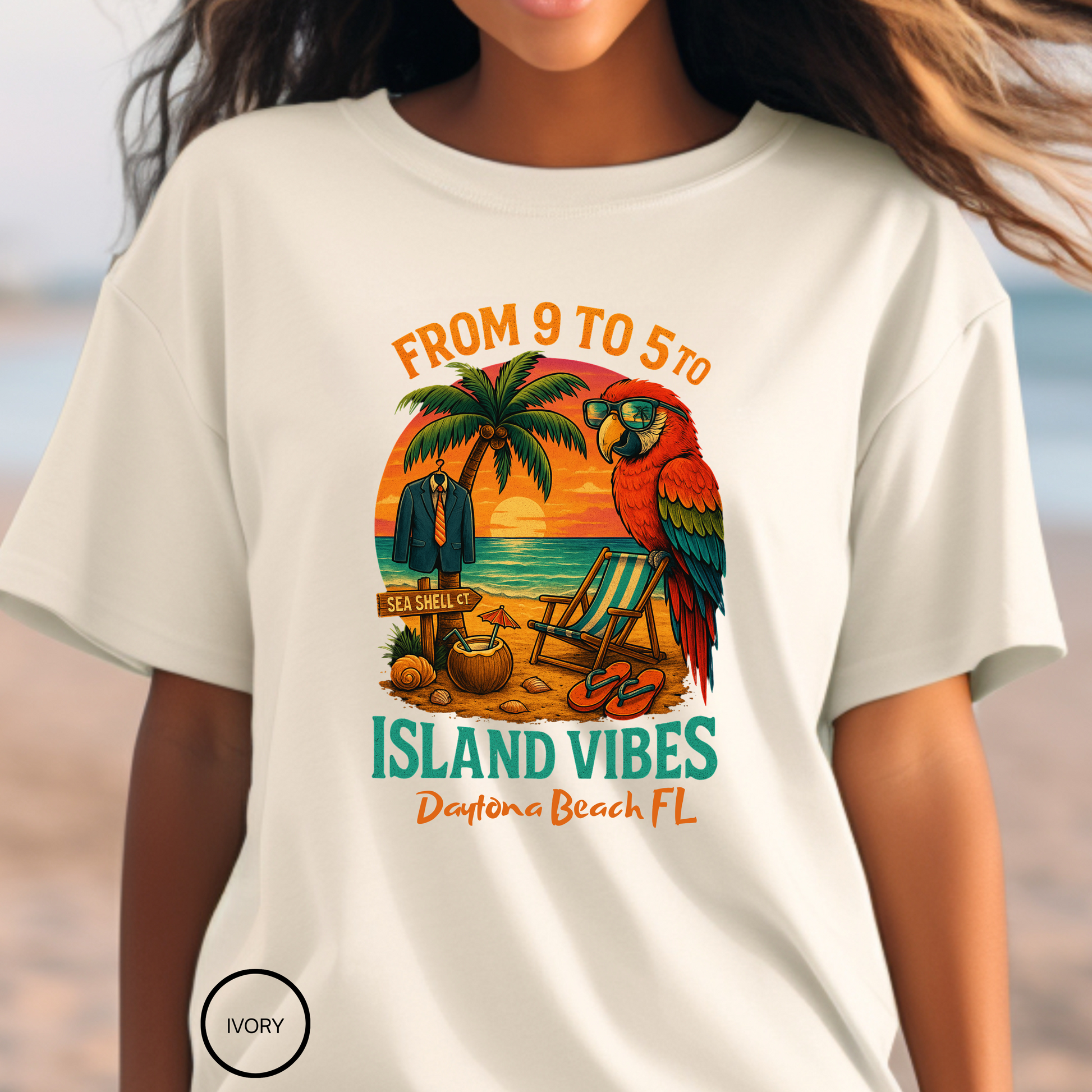 Sea Shell ct T shirt  Comfort colors 1717