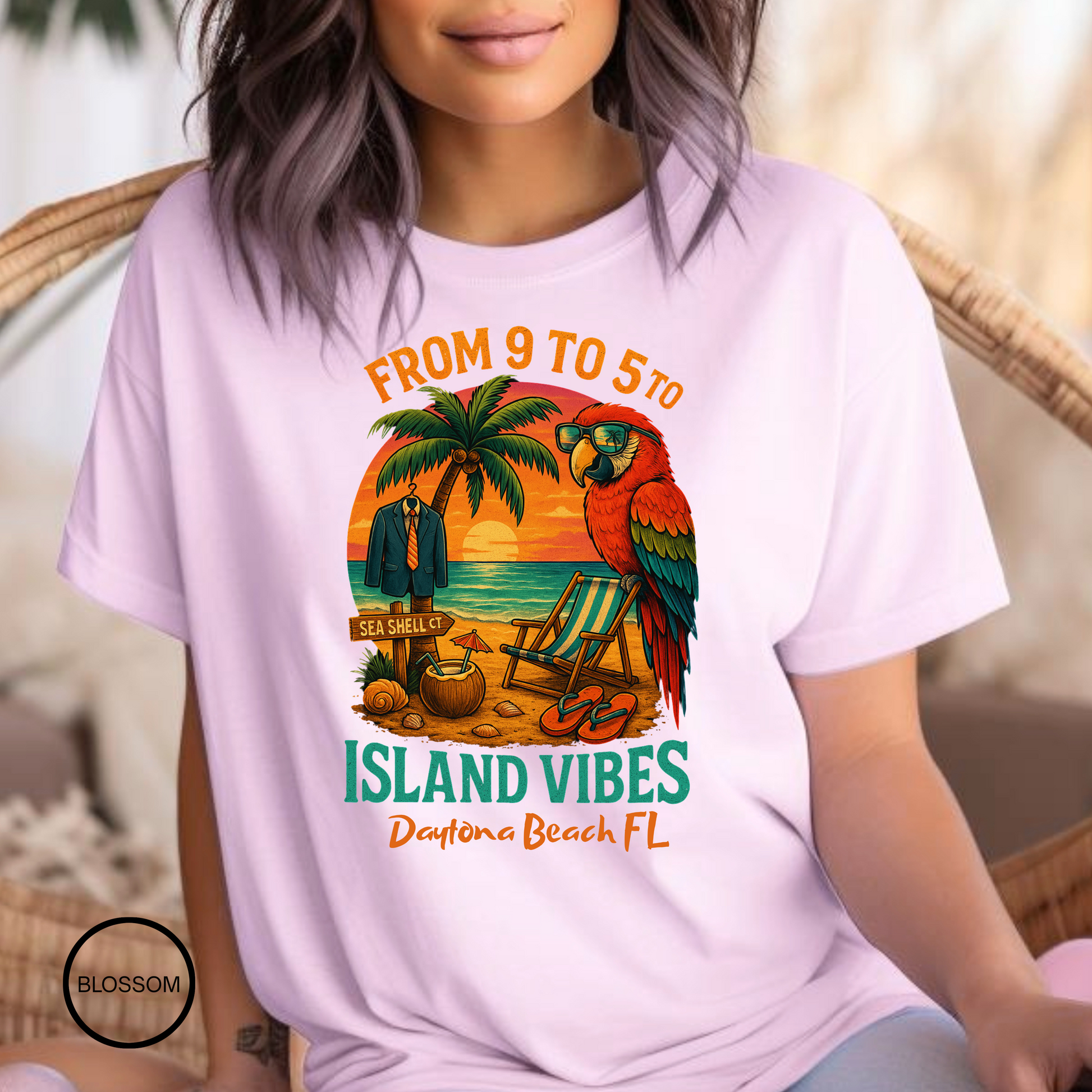 Sea Shell ct T shirt  Comfort colors 1717