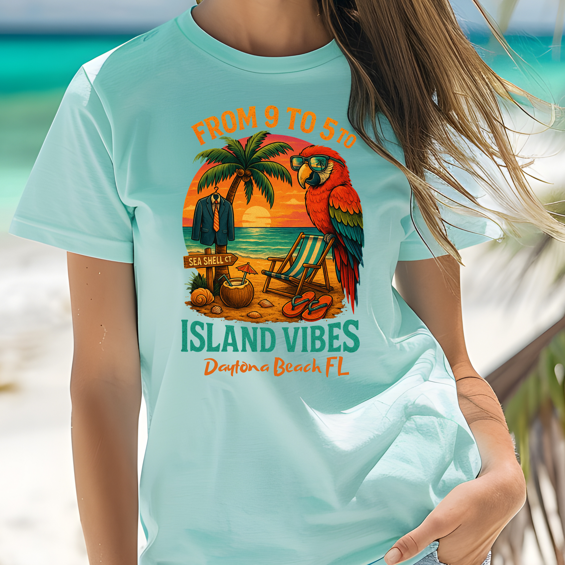 Sea Shell ct T shirt  Comfort colors 1717