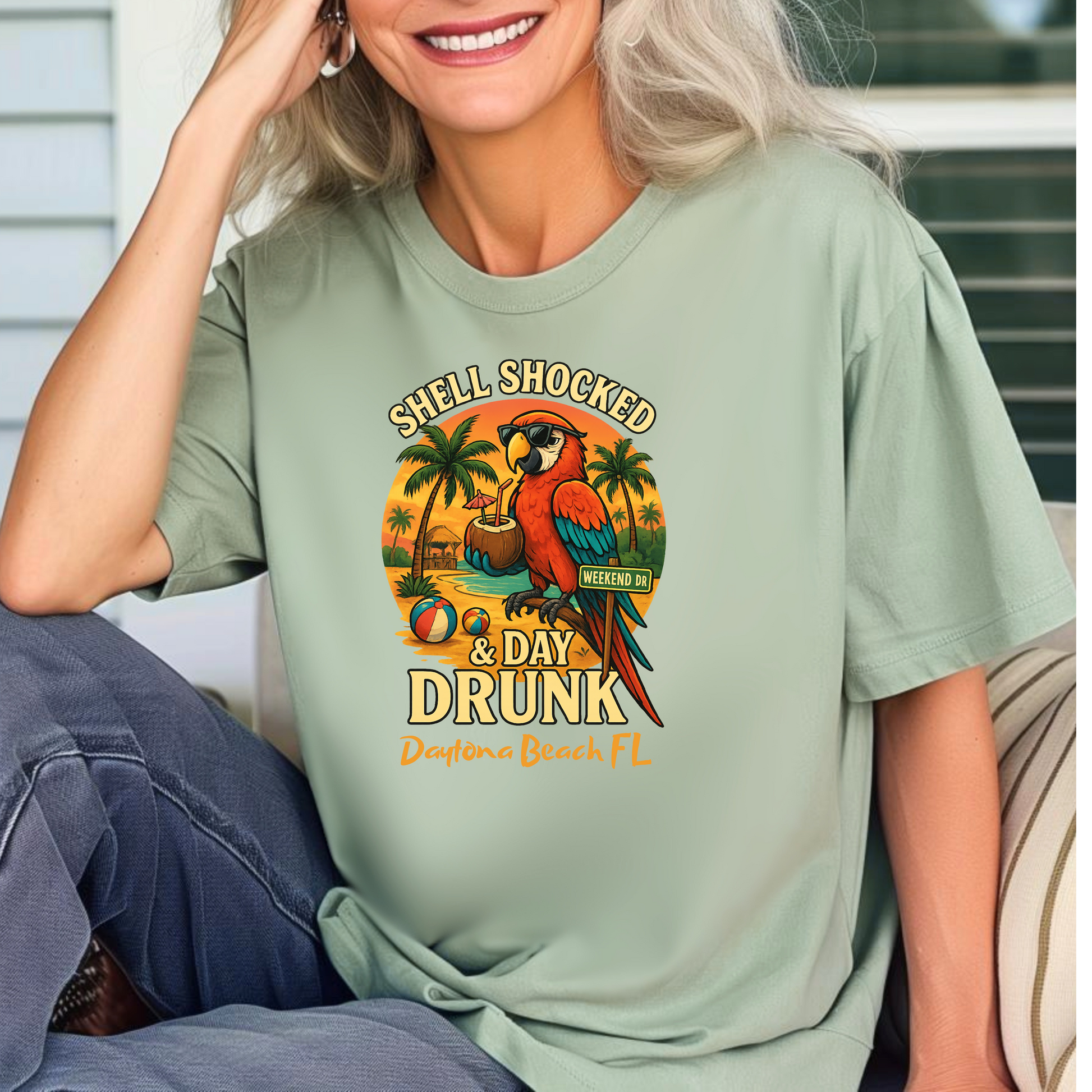 Sea Shell ct T shirt  Comfort colors 1717