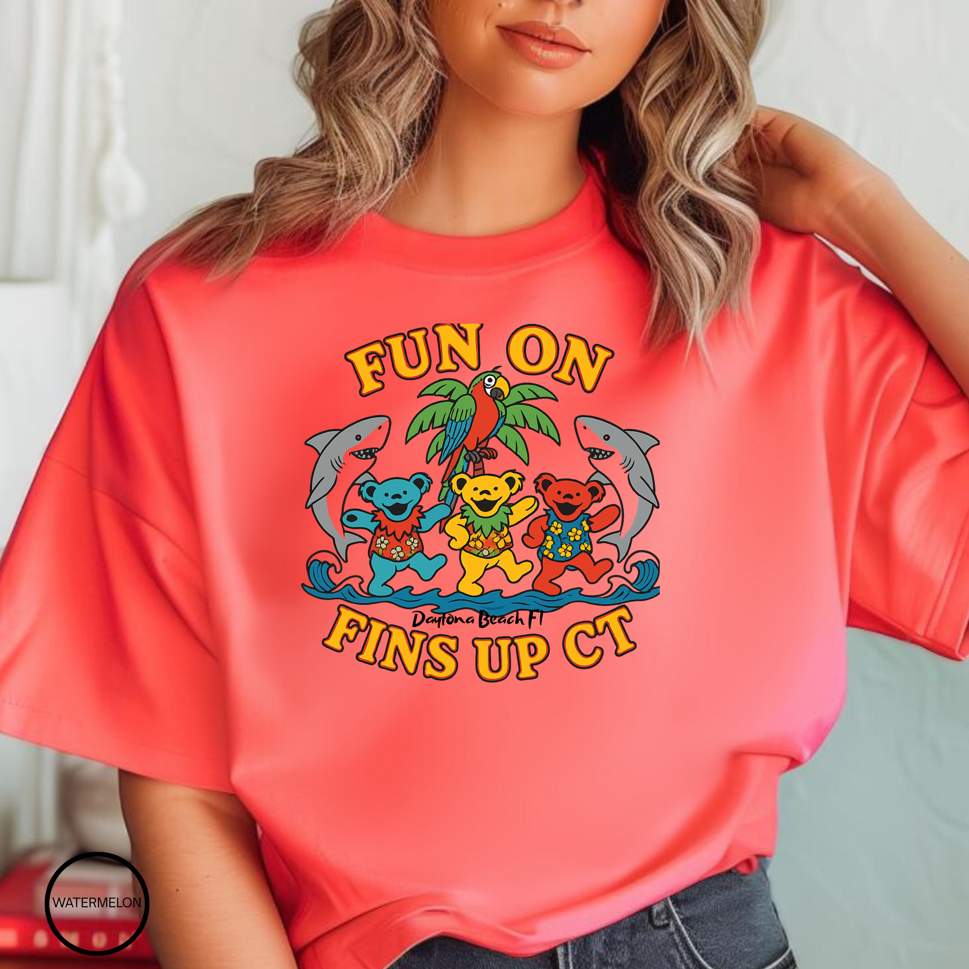 Fins up T shirt  Comfort colors 1717