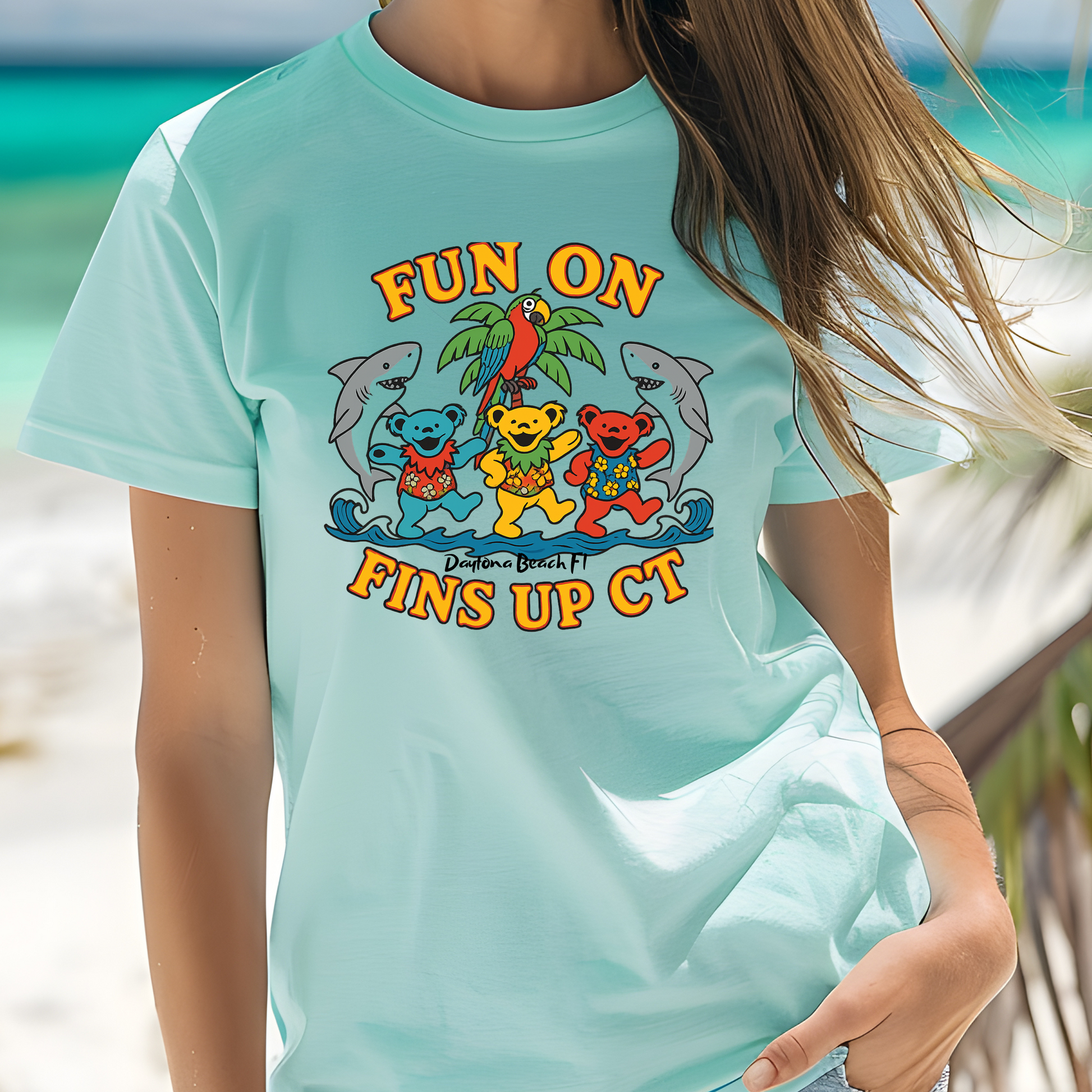 Fins up T shirt  Comfort colors 1717