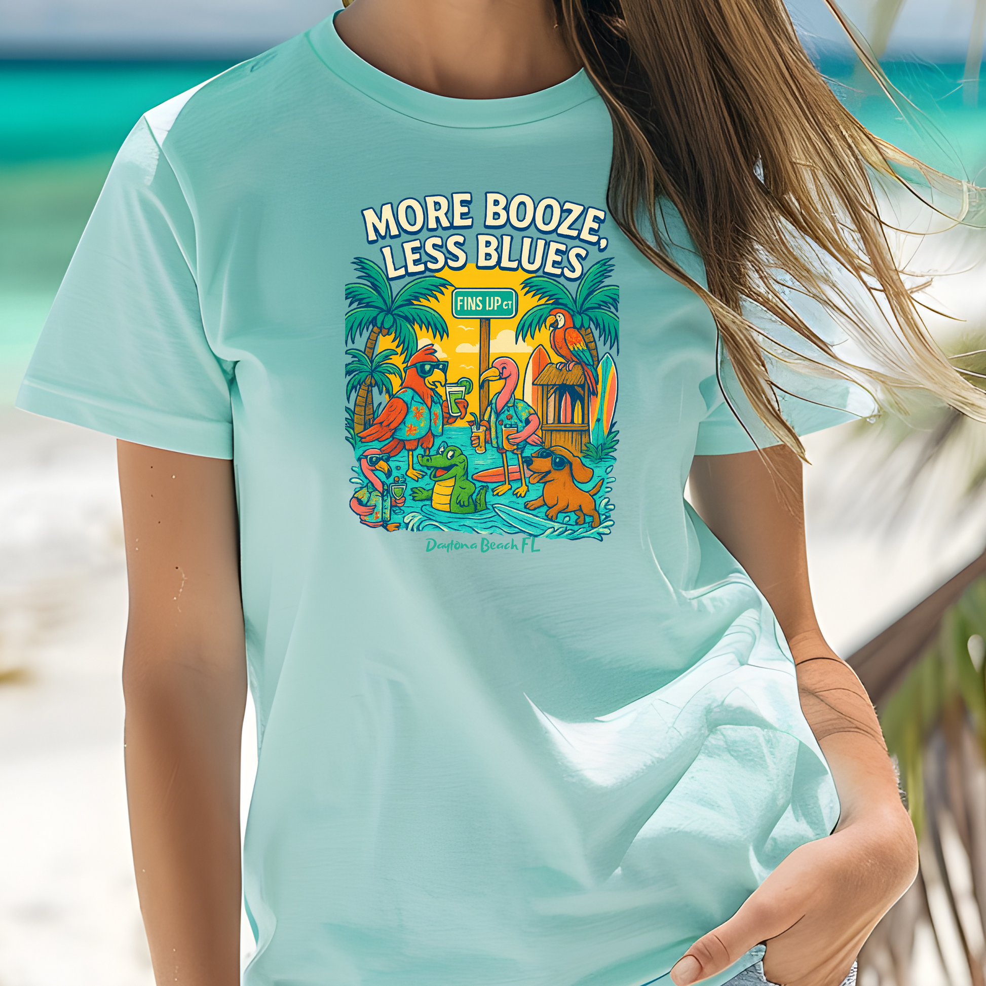 Fins up ct  T shirt  Comfort colors 1717