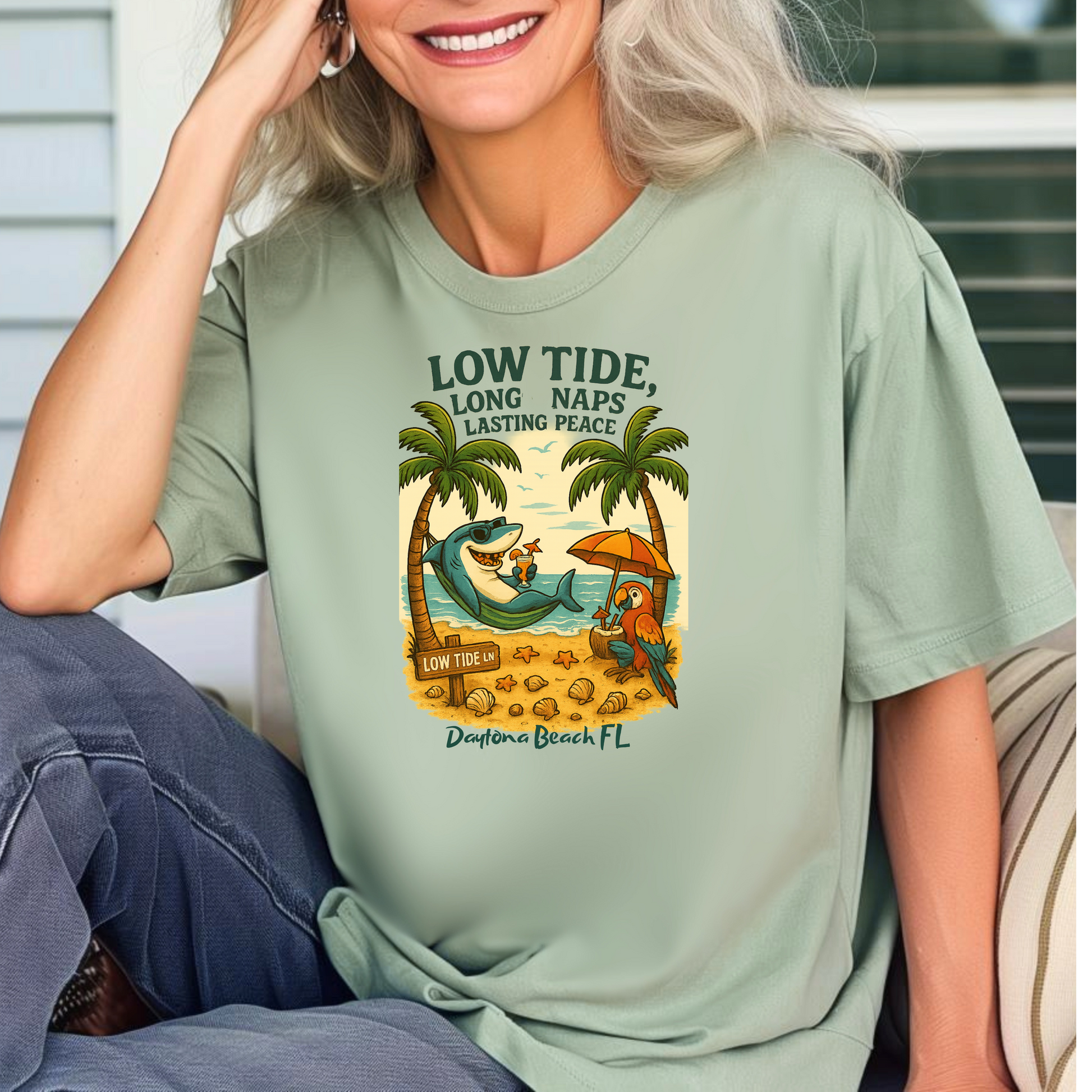 Low Tide Ln T shirt  Comfort colors 1717