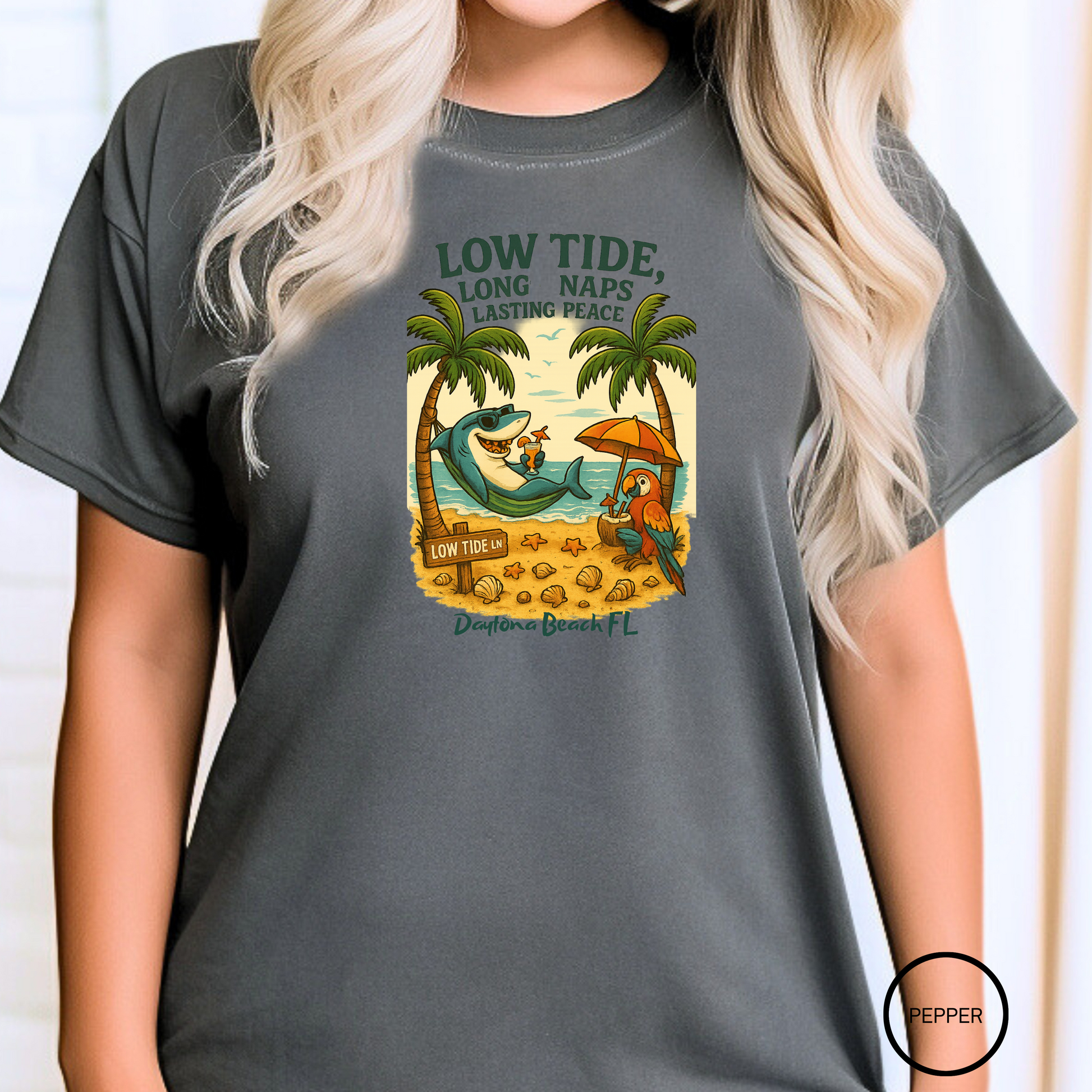Low Tide Ln T shirt  Comfort colors 1717