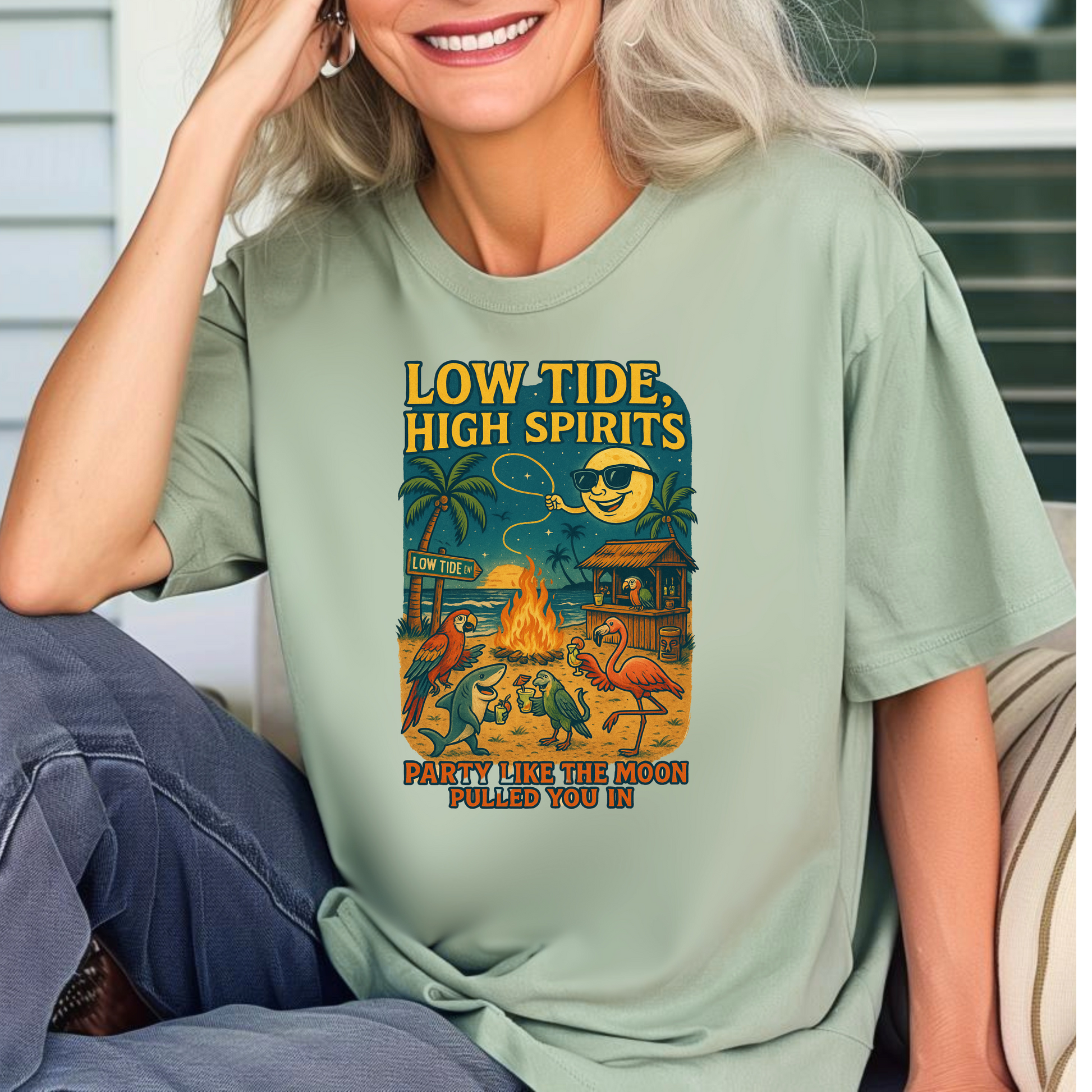 Low Tide Ln T shirt  Comfort colors 1717